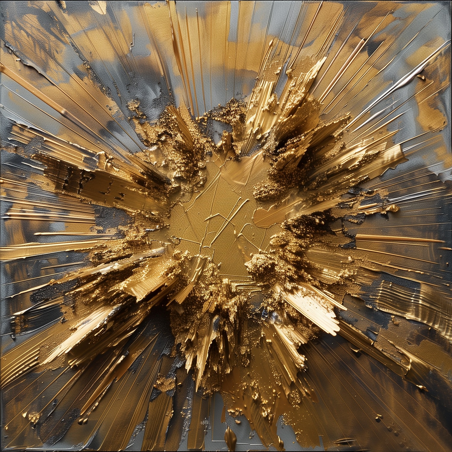 queence Acrylglasbild »Goldene Kunst« Abstrakt | Abstrakte | Formen | Gemälde | Kunst 1 Stk. tlg. HD Premium Kunstdruck in Galeriequalität