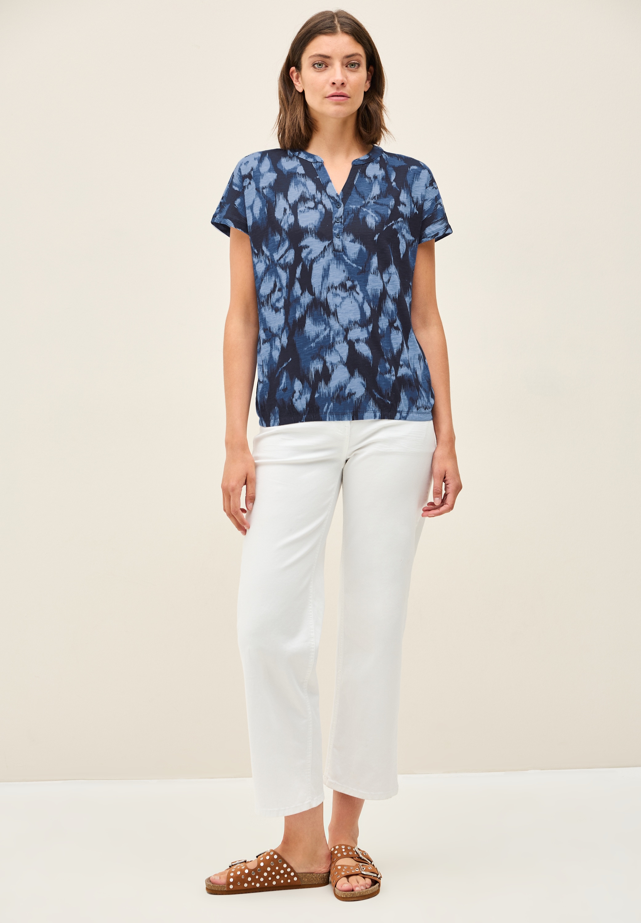 Cecil Print-Shirt, aus reiner Baumwolle