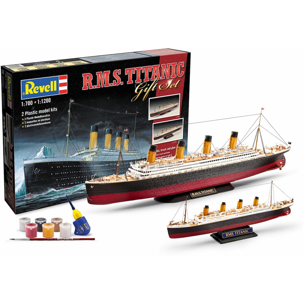 Revell® Modellbausatz »Geschenkset Titanic«, (Set), 1:700 · 1:1200