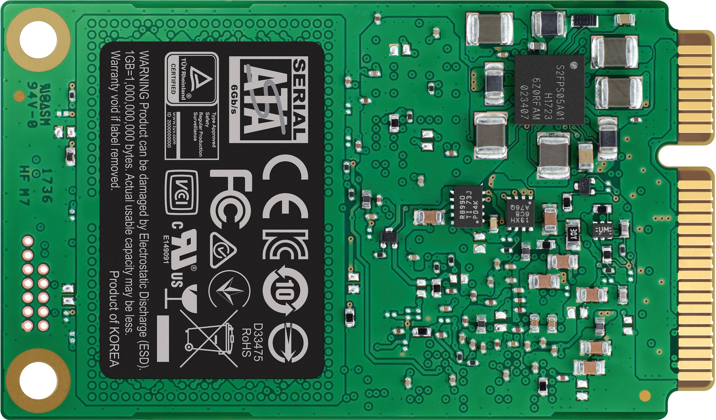 Samsung interne SSD »860 Evo mSATA III SSD«, 2,5 Zoll, Anschluss SATA III