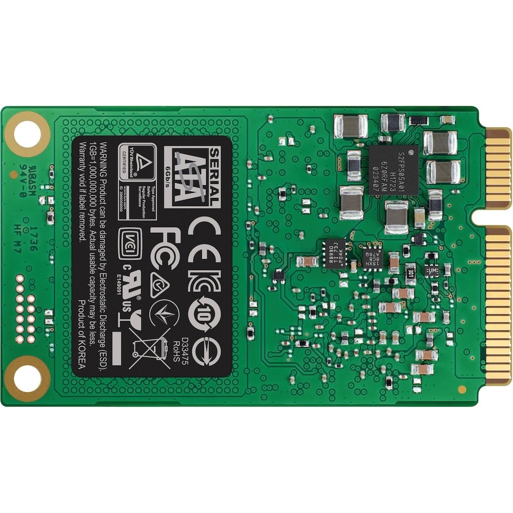 Samsung interne SSD »860 Evo mSATA III SSD«, 2,5 Zoll, Anschluss SATA III