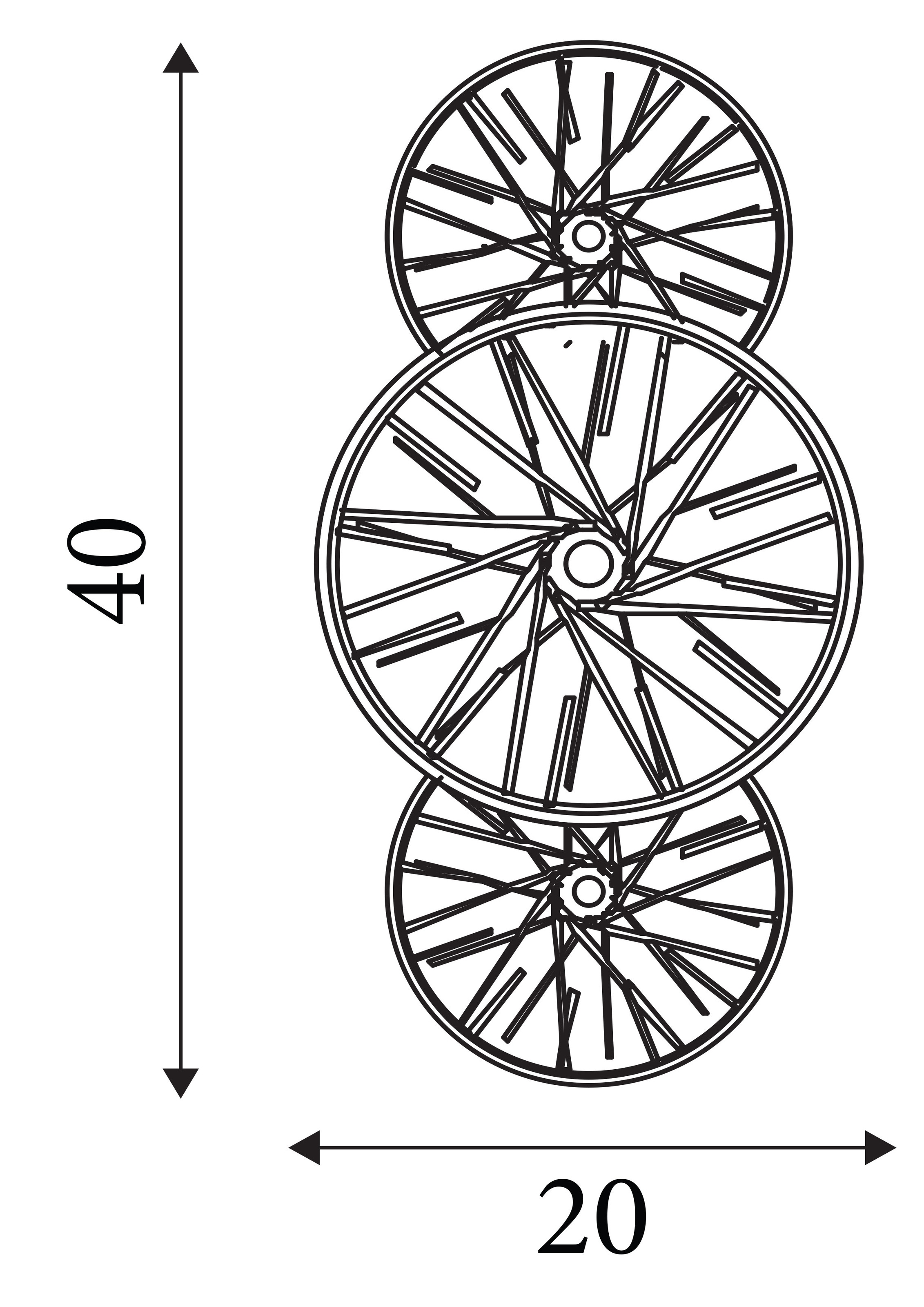 Searchlight Wandleuchte »Wagonwheel Wandleuchte/Deckenleuchte-Bronzemetall, klar, Bernsteinglas« G9 1 Stk.