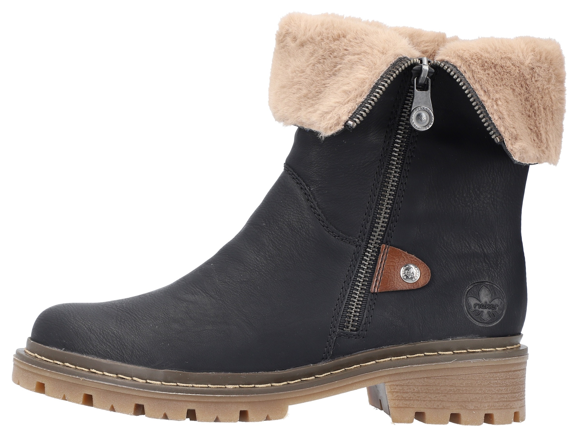Rieker Winterstiefelette, mit Reißverschluss an der Außenseite
