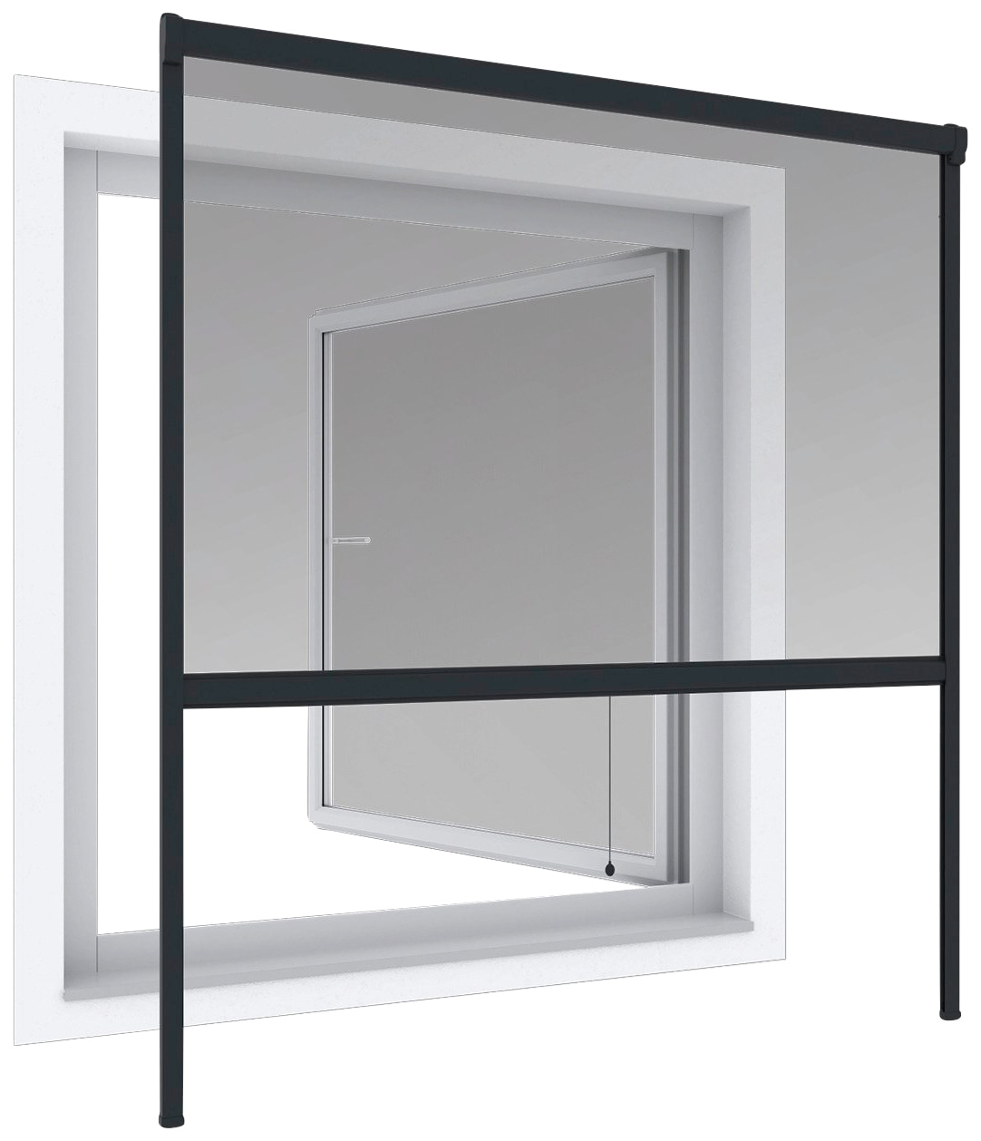 Windhager Insektenschutzrollo »PLUS«, halbtransparent, BxH: 130x160 cm