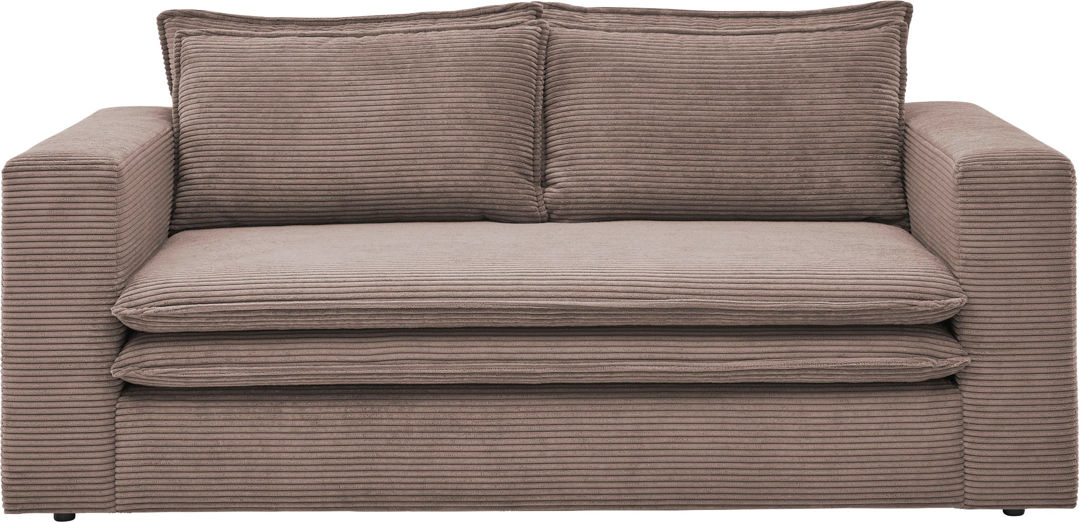 Places of Style Sitzgruppe »PIAGGE«, (2 tlg.), 2-Sitzer-Sofa und Hocker klein im Set