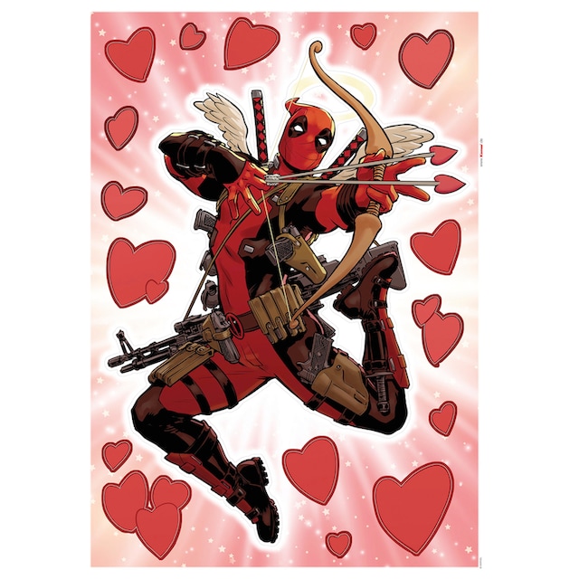 Lovepool«, | St.), (Breite selbstklebendes BAUR Wandtattoo (17 Höhe), 50x70 »Deadpool x cm Komar Wandtattoo