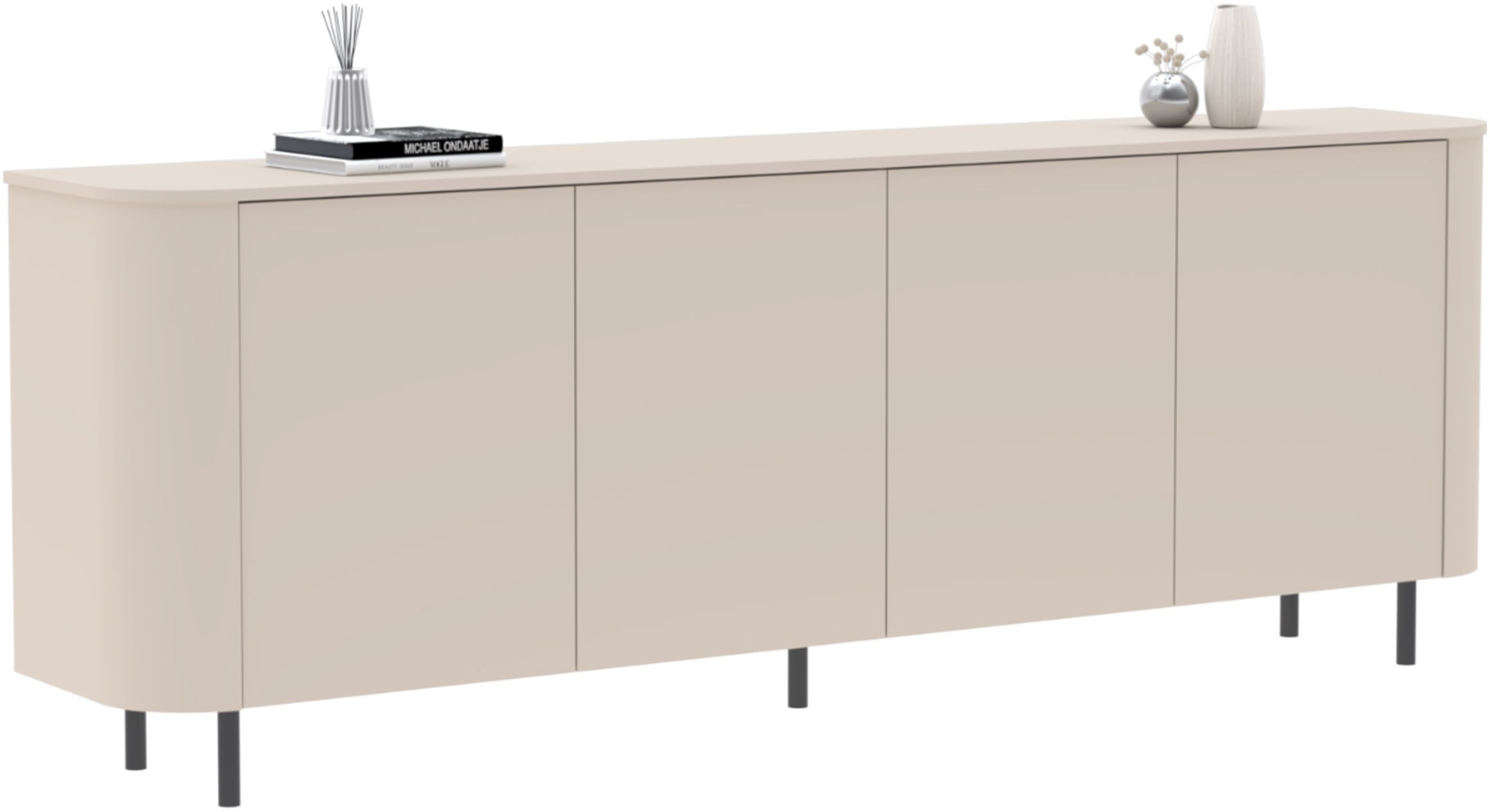 Thumbnail - OTTO home Sideboard "Lido, 231 cm breit, 4 Türen, Anrichte, Kommode, Stauraumschrank" Formgebogenes MDF, Stirnseiten mit...