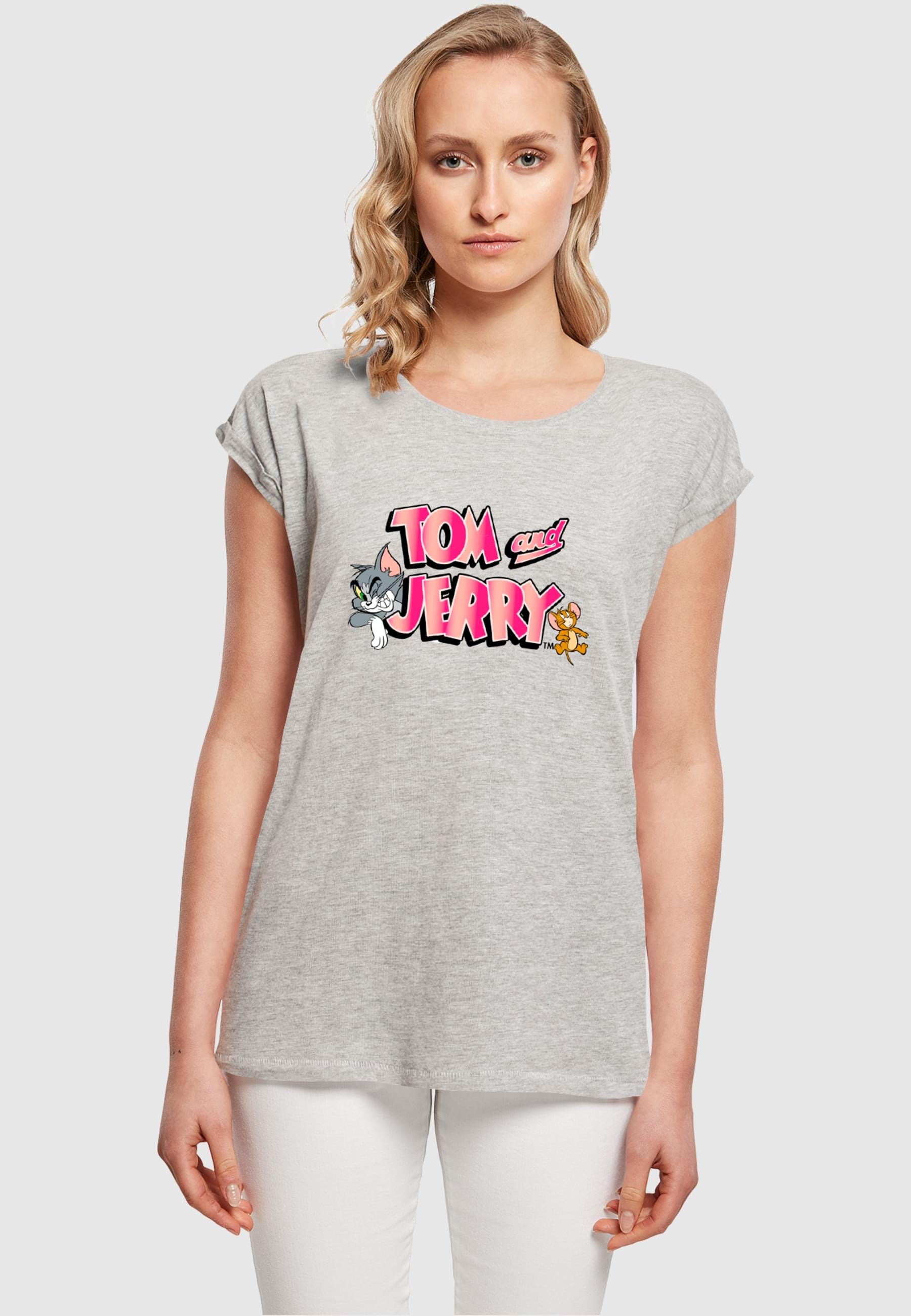 ABSOLUTE CULT T-Shirt »ABSOLUTE CULT Damen Ladies Tom and Jerry - Gradient Logo T-Shirt«, (1 tlg.)