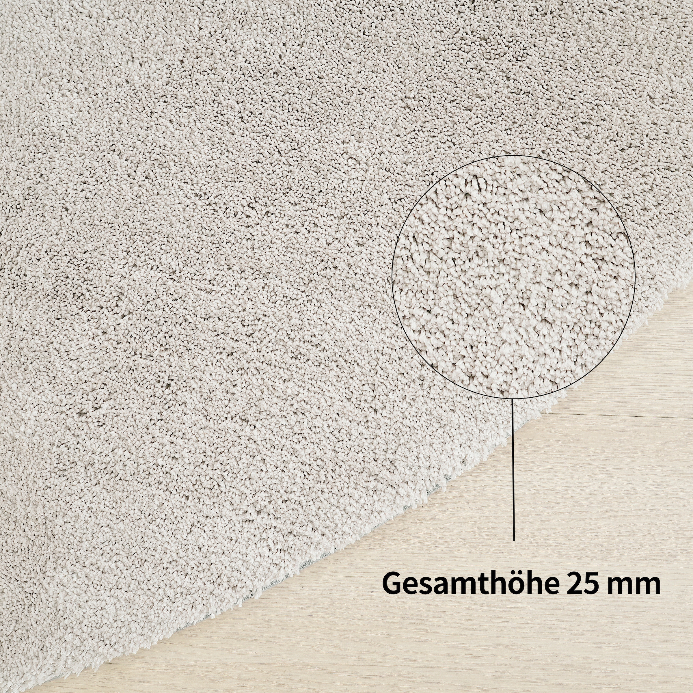 LeGer Home by Lena Gercke Hochflor-Teppich »Halrum, einfarbig,«, organische Form