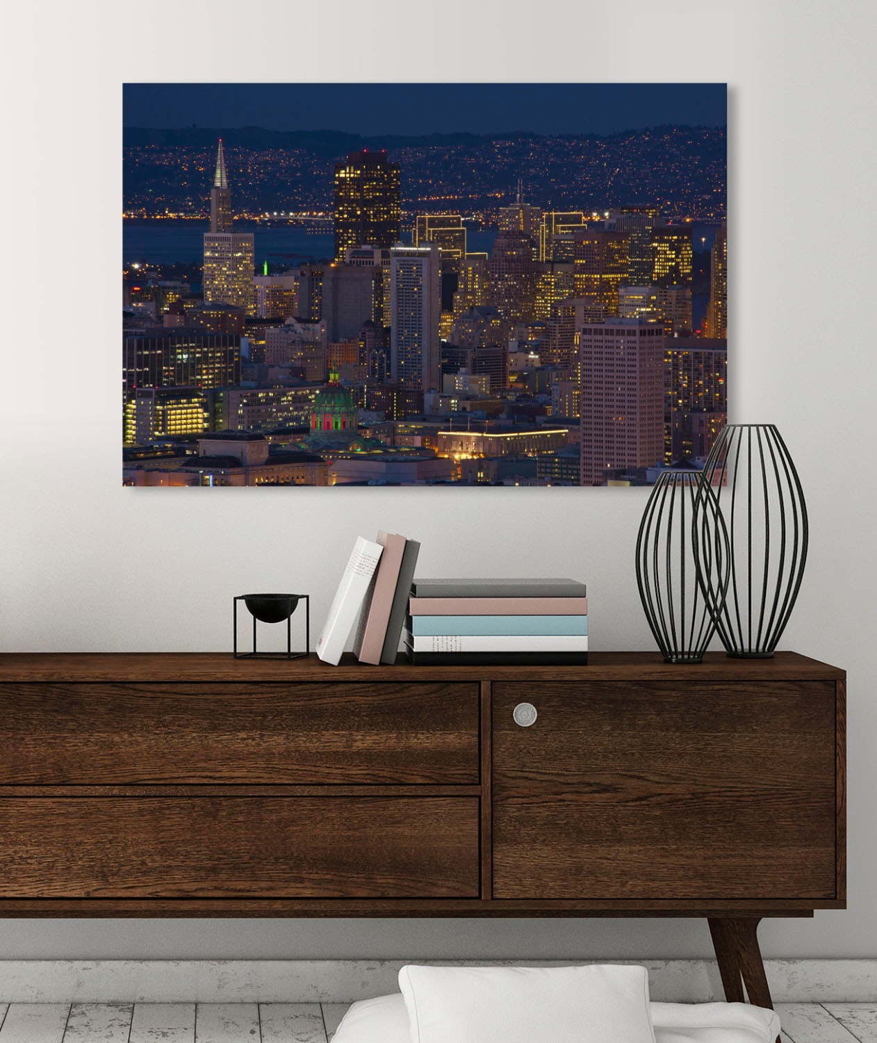 queence Acrylglasbild »Stadt«, Elemente der Architektur-Gebäude-Städte-Skyline-Himmel, Fine Art-Print in Galeriequalität