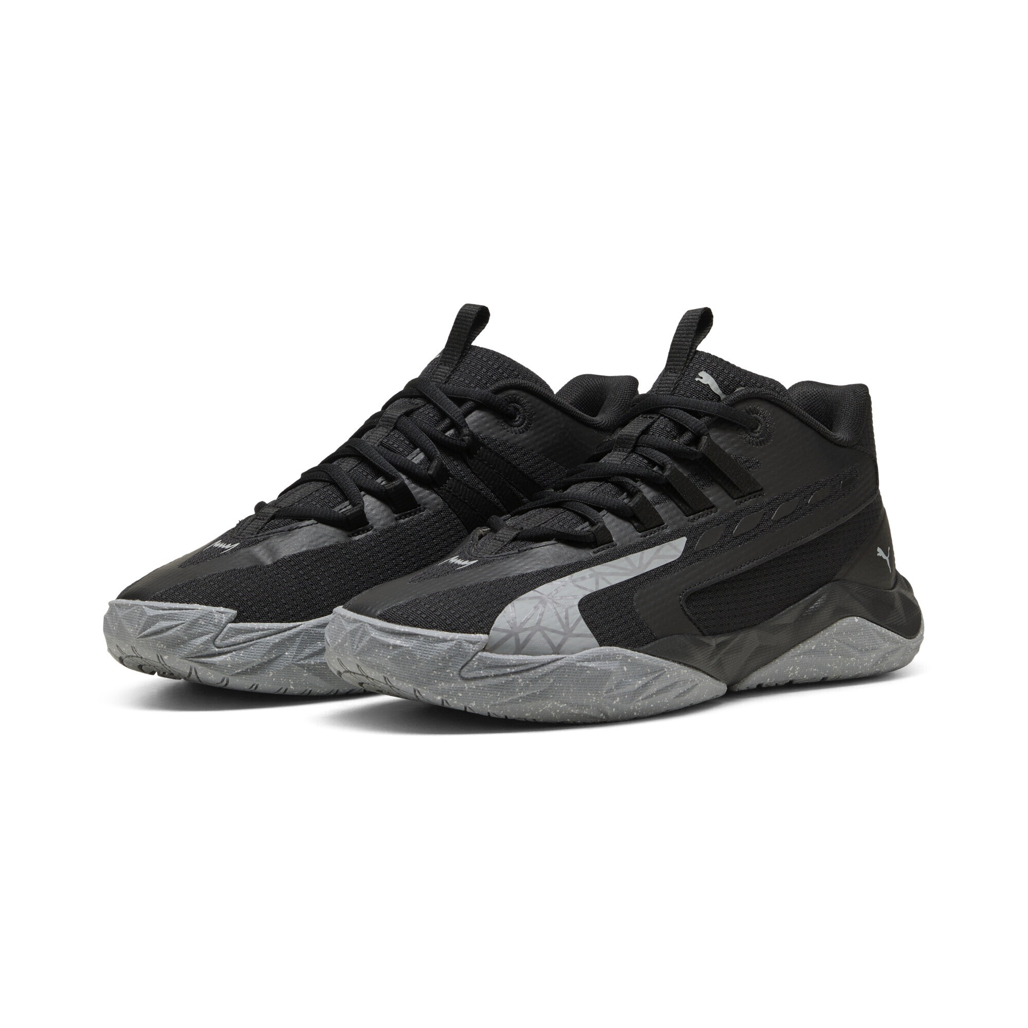 PUMA Basketballschuh "Dagger 2 Mid Basketballschuhe Erwachsene", Gr. 41schwarz cool mid gray, Obermaterial: Synthetik, Textil; Futter: Textil;