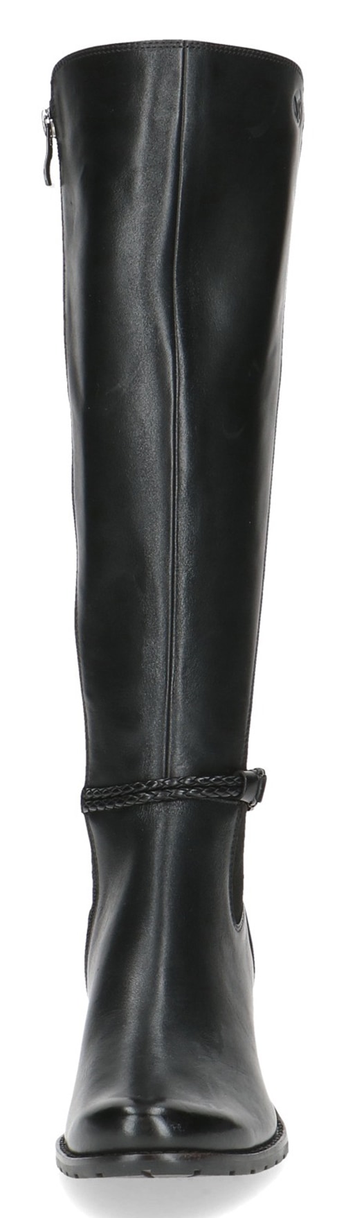 Caprice Stiefel  , Blockabsatz, Langschaftstiefel, Businessstiefel mit Flechtband