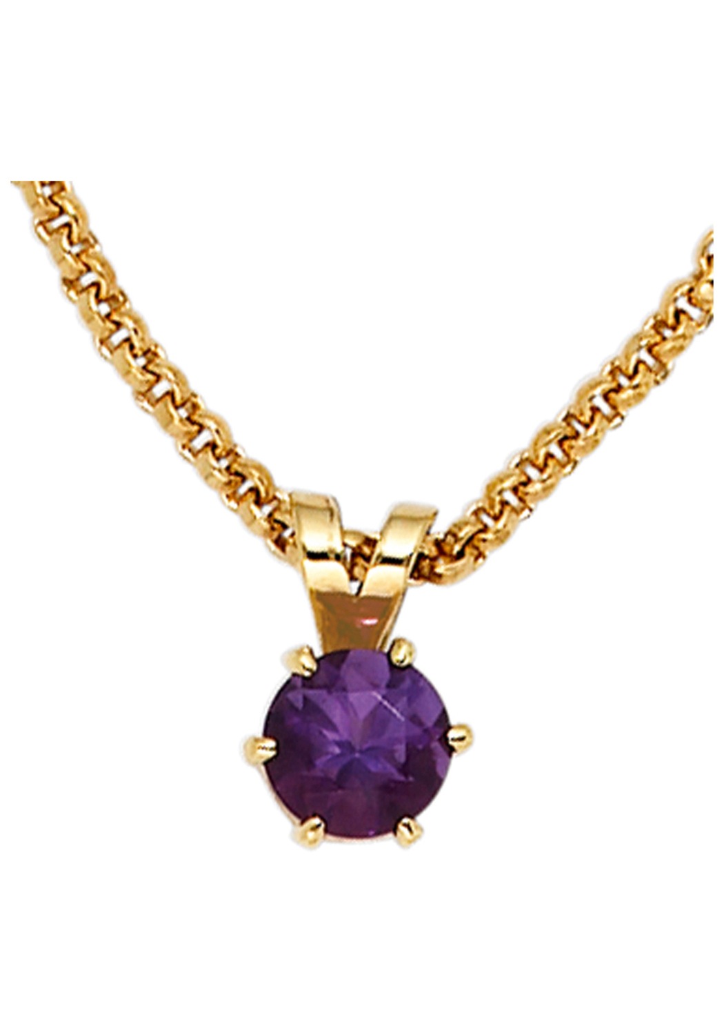 JOBO Kettenanhänger »Anhänger mit Amethyst«, 585 Gold