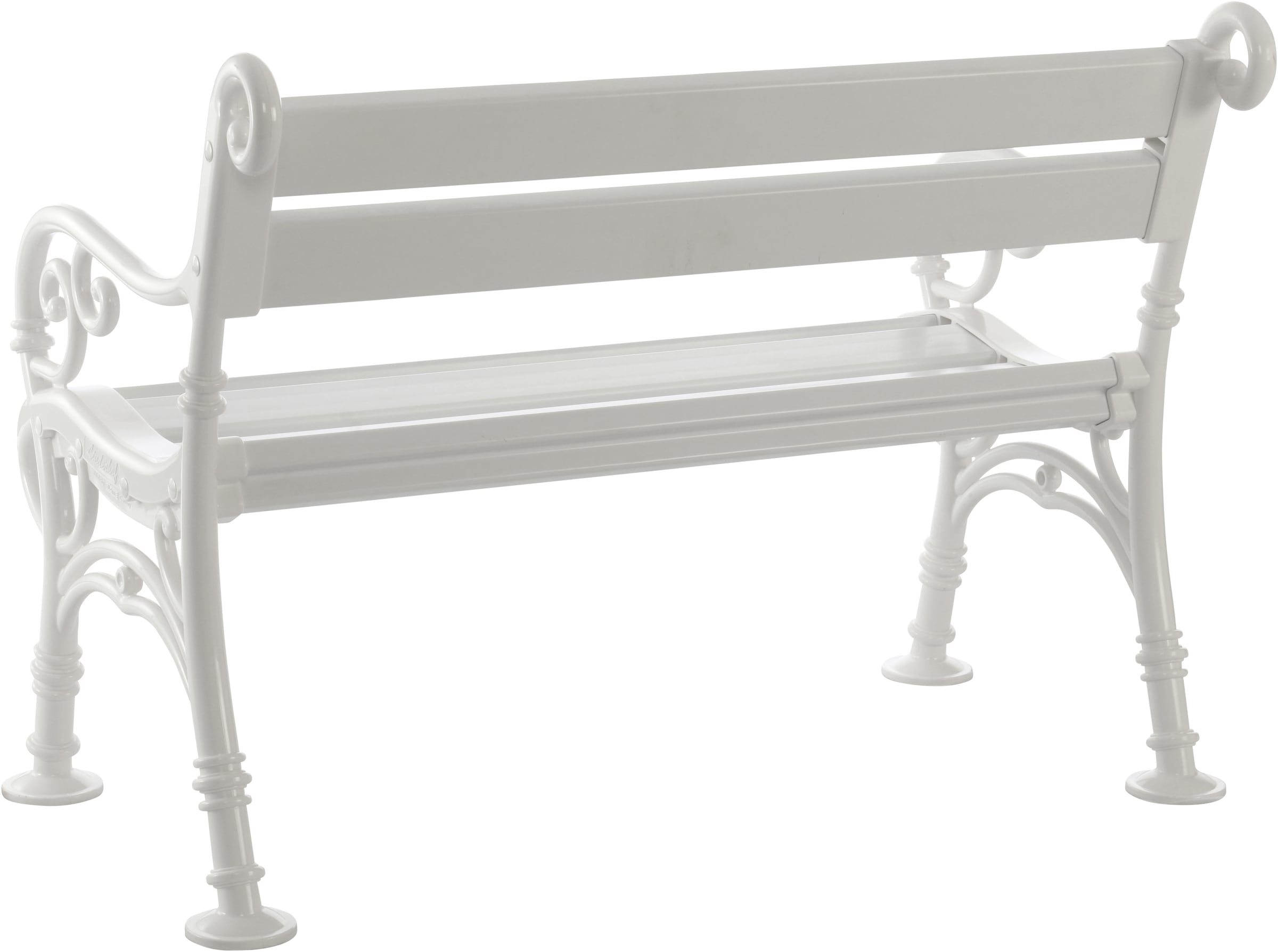 Blome Gartenbank »2er-Bank Linderhof 115 cm weiß« Vollkunststoff