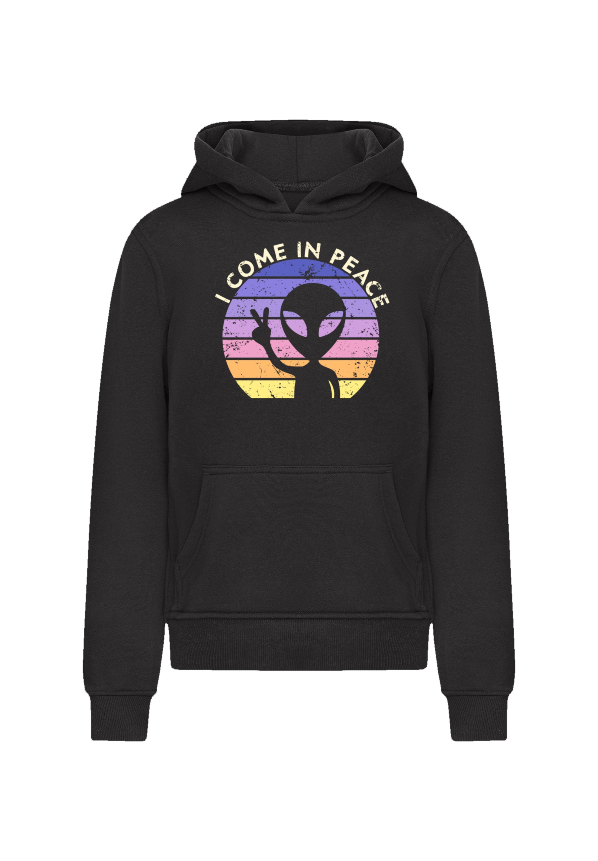 F4NT4STIC Kapuzenpullover »Alien Peace Sunset«, Premium Qualität