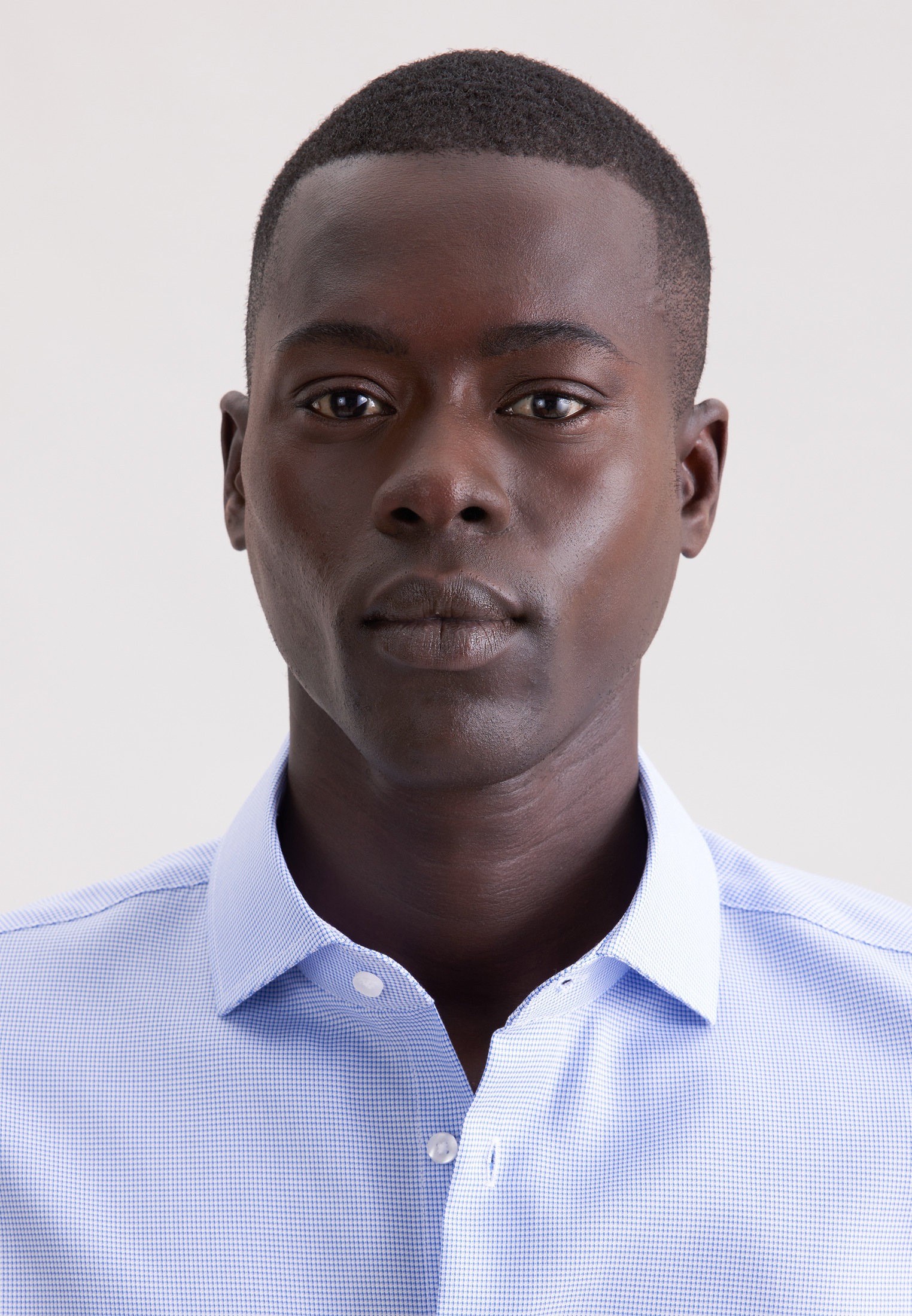 Thumbnail - seidensticker Businesshemd "Schwarze Rose" Shaped 1/1 Kentkragen Struktur