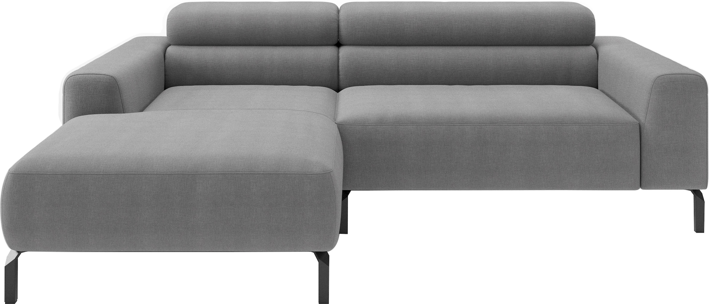 Home affaire Ecksofa "Ecksofa, L-Form, incl. Kopfteilverstellung, Breite 223 cm" wahlweise elektrische Sitztiefenverstellung