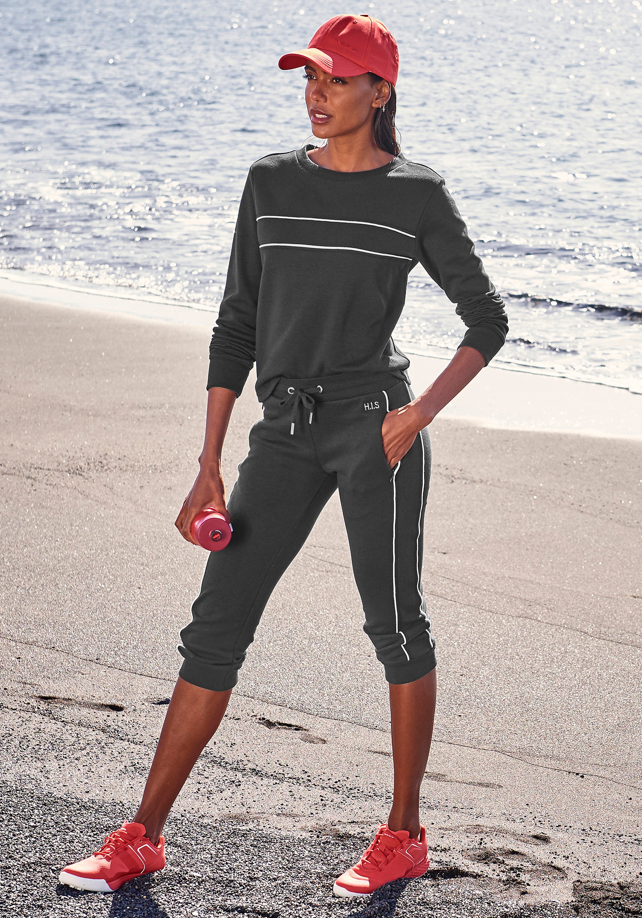 Thumbnail - H.I.S Caprihose, mit seitlichen Piping, Loungewear