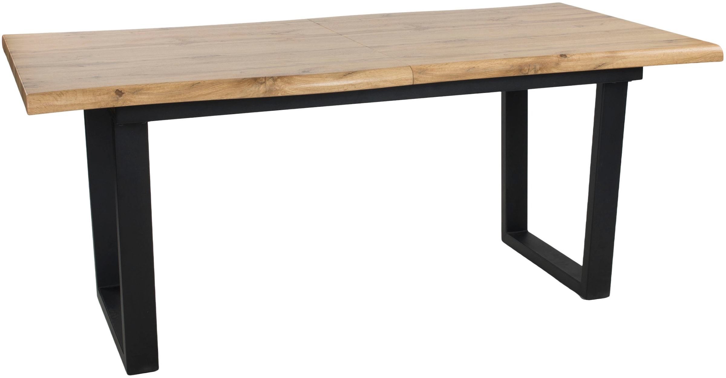 Duo Collection Esstisch »Ausziehtisch Irina«, (1 St.), 1,80m - 2,20m, Baumkantenoptik, massives Kufengestell