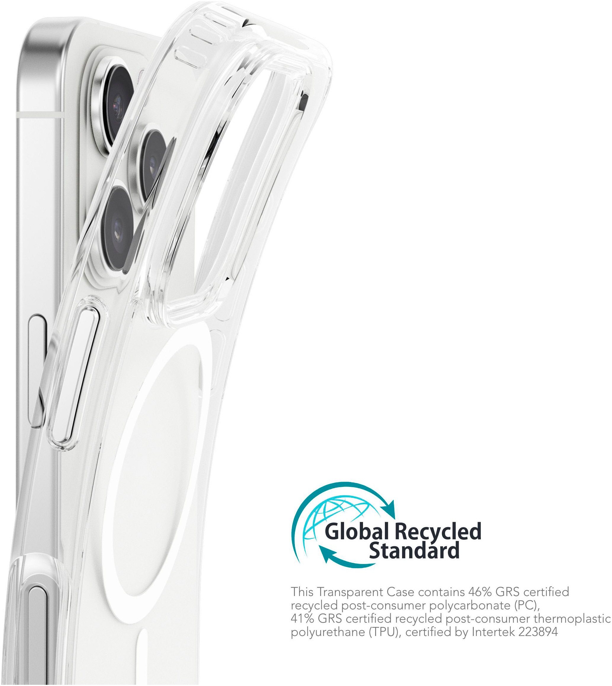 VONMÄHLEN Smartphone-Hülle »iPhone 16 Pro Max, Transparent Case - Schutzhülle,White«