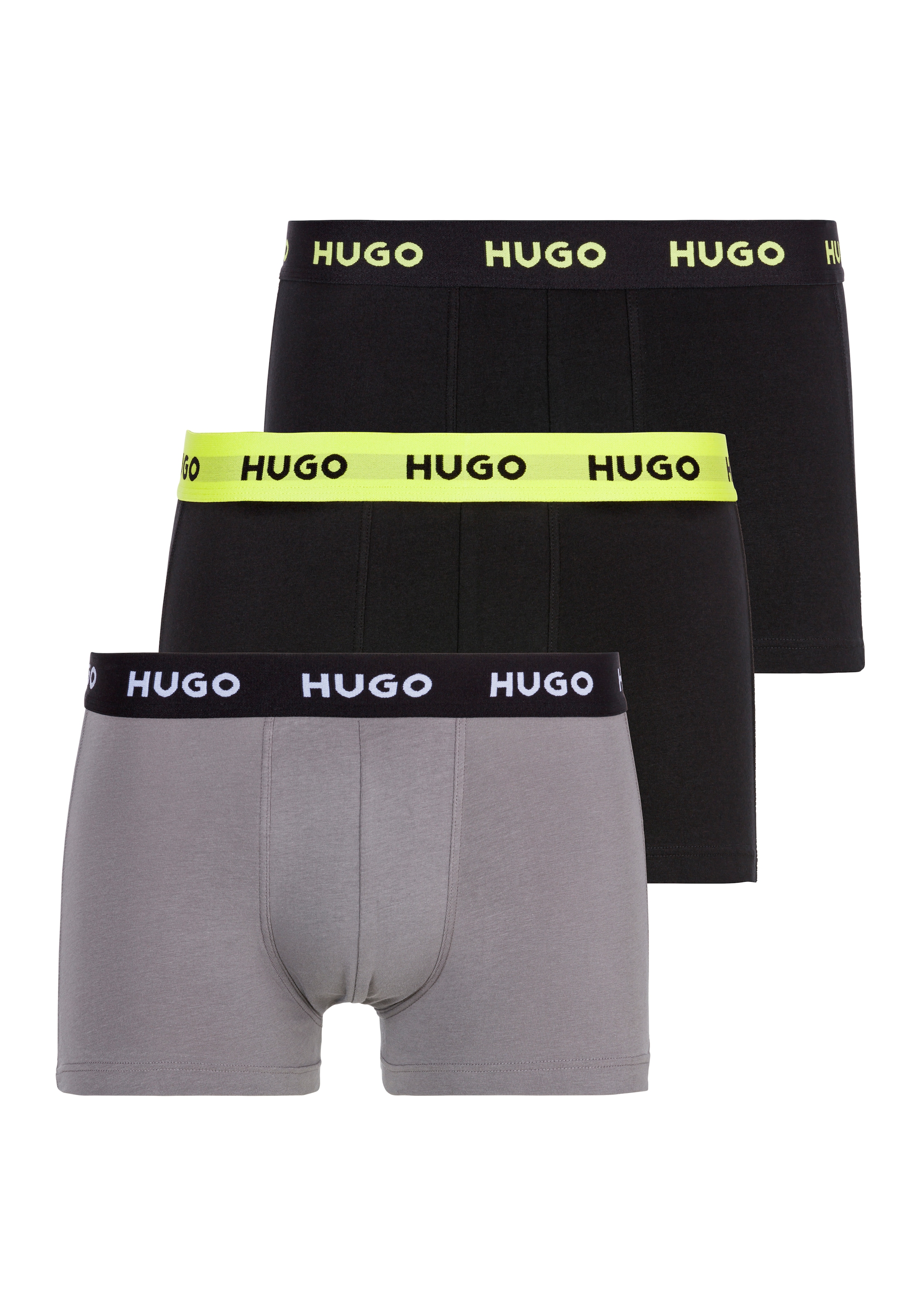 HUGO Underwear Trunk "TRUNK TRIPLET", (Packung, 3 St.), mit Logobund