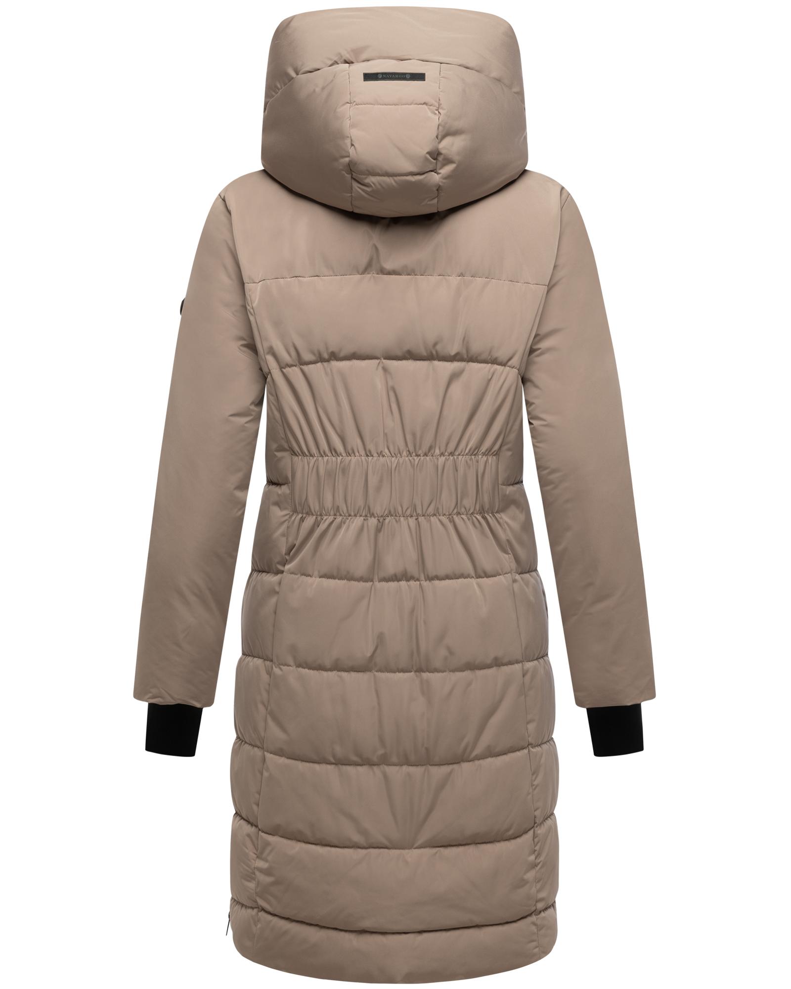 Thumbnail - Navahoo Steppmantel "Laubzauber 14", gesteppter Damen Wintermantel mit abnehmbarem Kragen-Einsatz