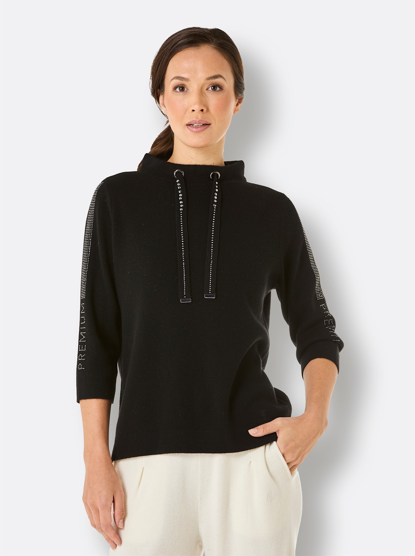 CREATION L PREMIUM 3/4 Arm-Pullover »Merino-Kaschmir-Pullover«