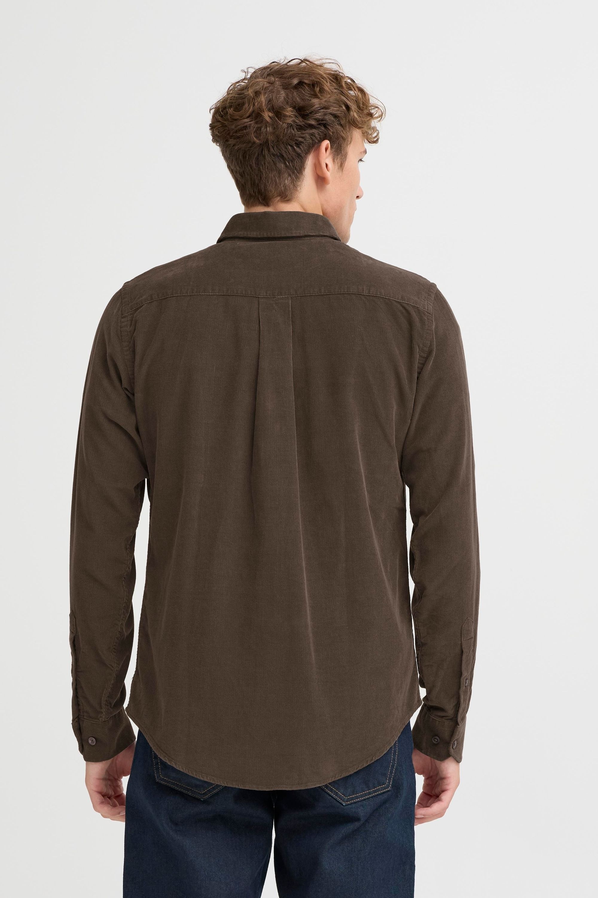 Langarmhemd CASUAL FRIDAY "Langarmhemd CFAton", Herren, Gr. XL, N-Gr, grün (schwarz olive), Obermaterial: 100% Baumwolle CO., Hemden 3