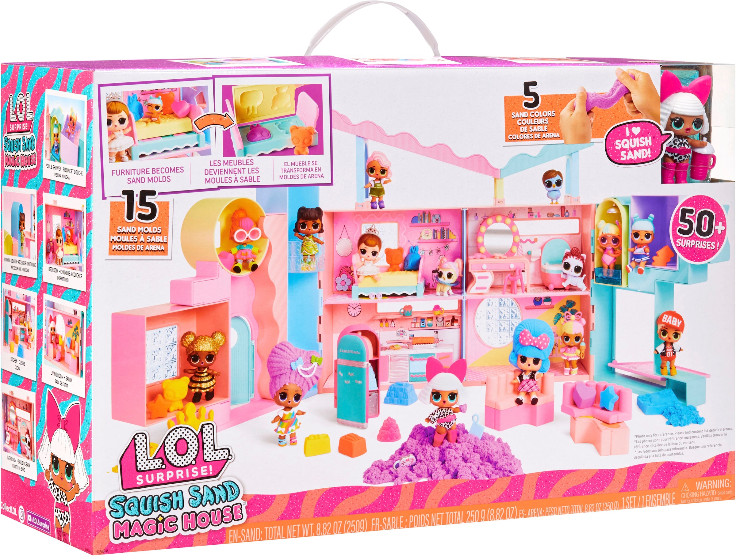 L.O.L. SURPRISE! Puppenhaus »Squish Sand Magic House«, inklusive Puppe