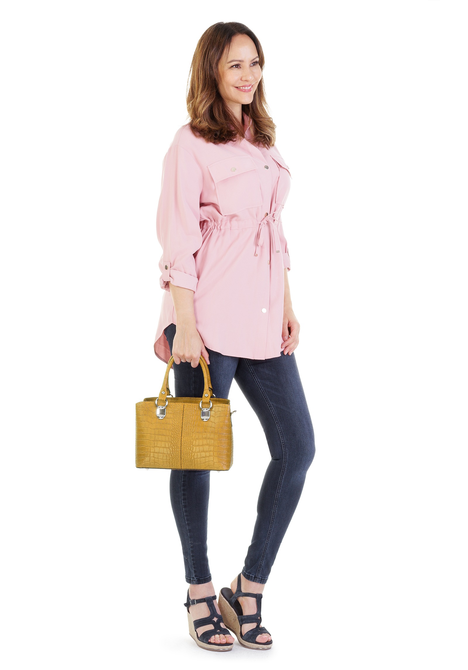 Cluty Umhängetasche echt Leder, Made in Italy günstig online kaufen