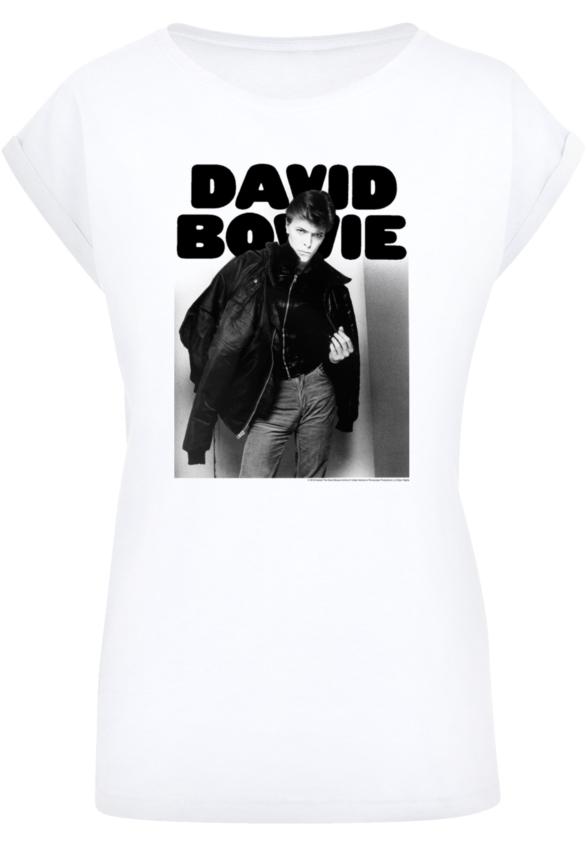 F4NT4STIC T-Shirt »David Bowie Jacket Photograph«, Print