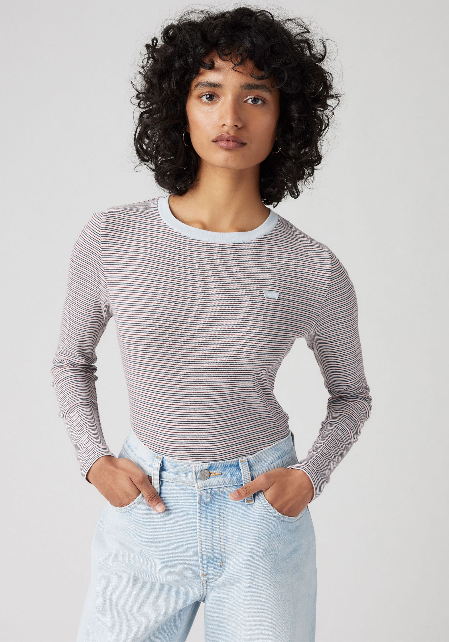 Levi's® Langarmshirt »ESSENTIAL HM LS TEE«, mit Streifen