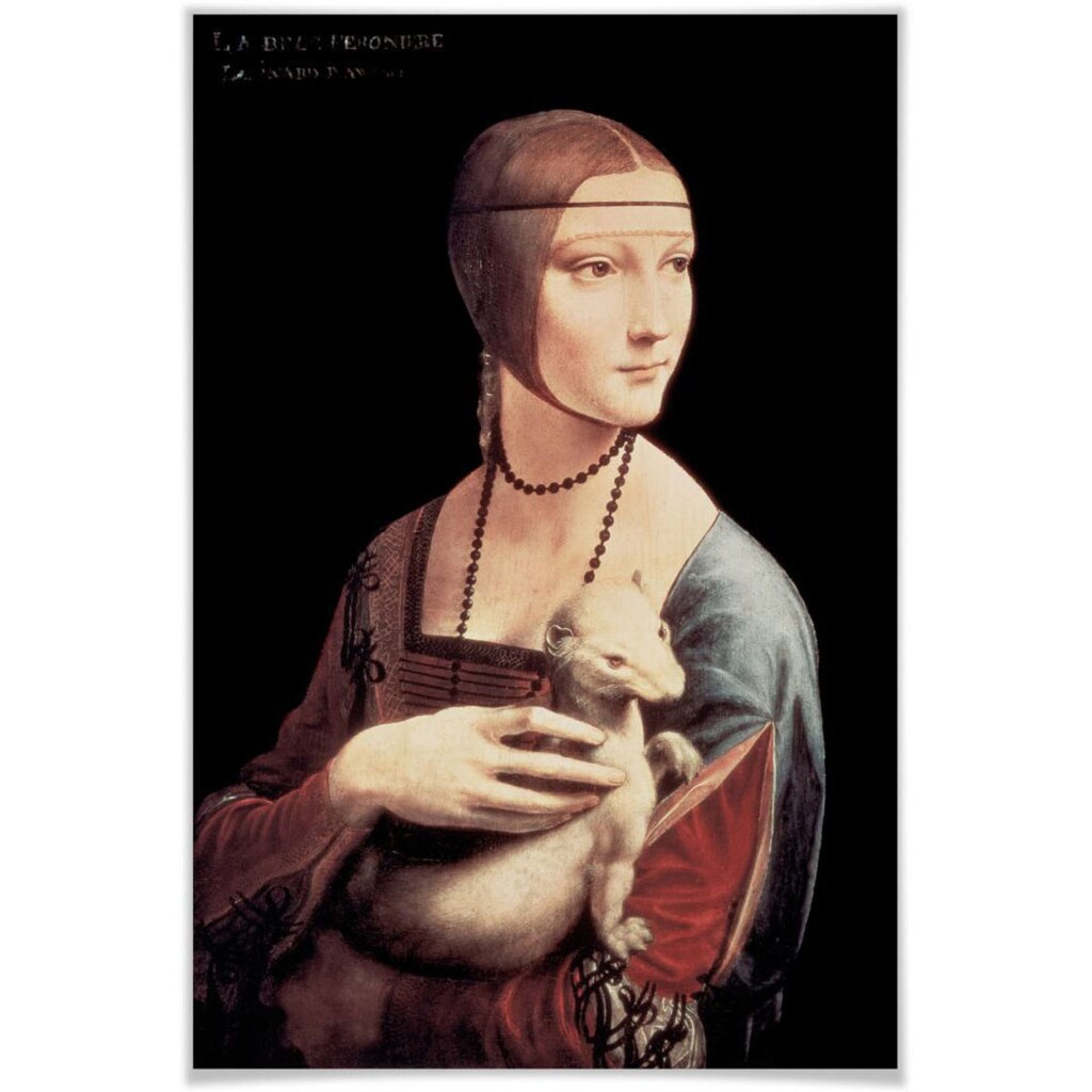 Wall-Art Poster »Dame mit Hermelin«, Menschen, (1 St.)