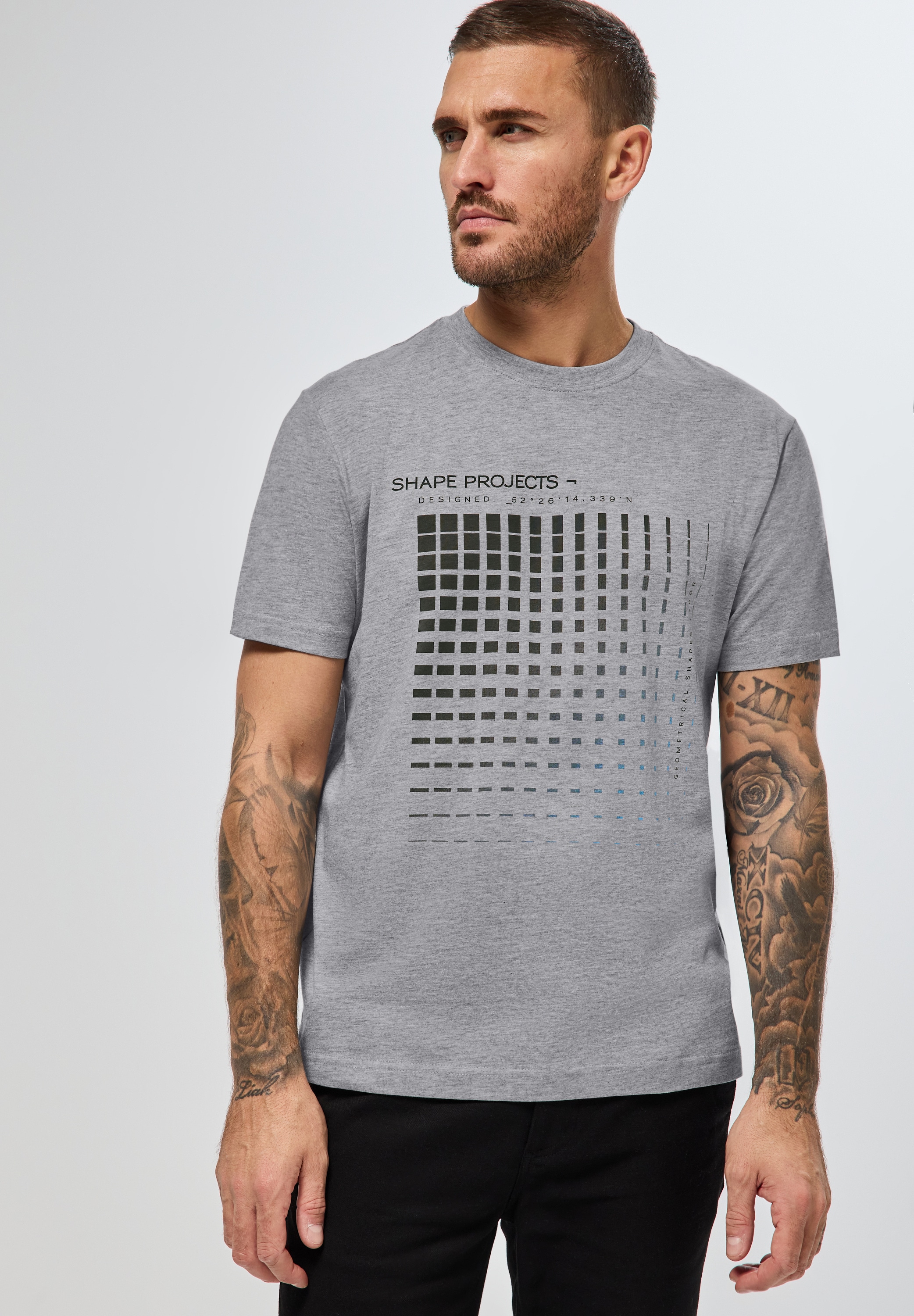 STREET ONE MEN T-Shirt, mit Rundhalsausschnitt günstig online kaufen