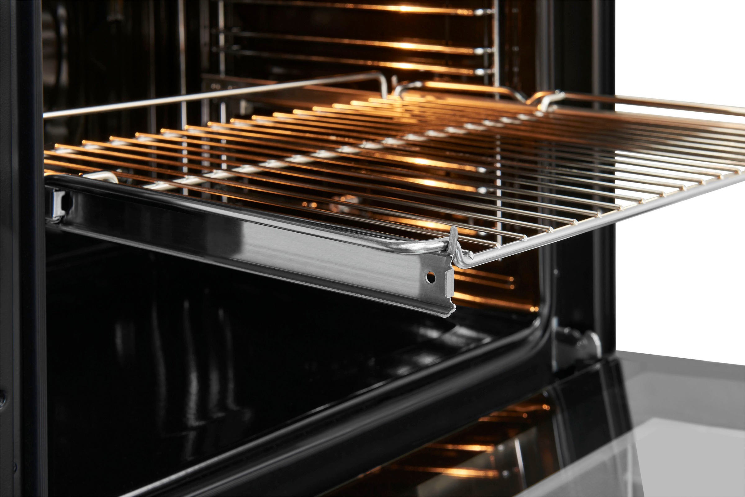 exquisit Backofen-Set »EBE76-9-H-020 inox«, mit Teleskopauszug nachrüstbar