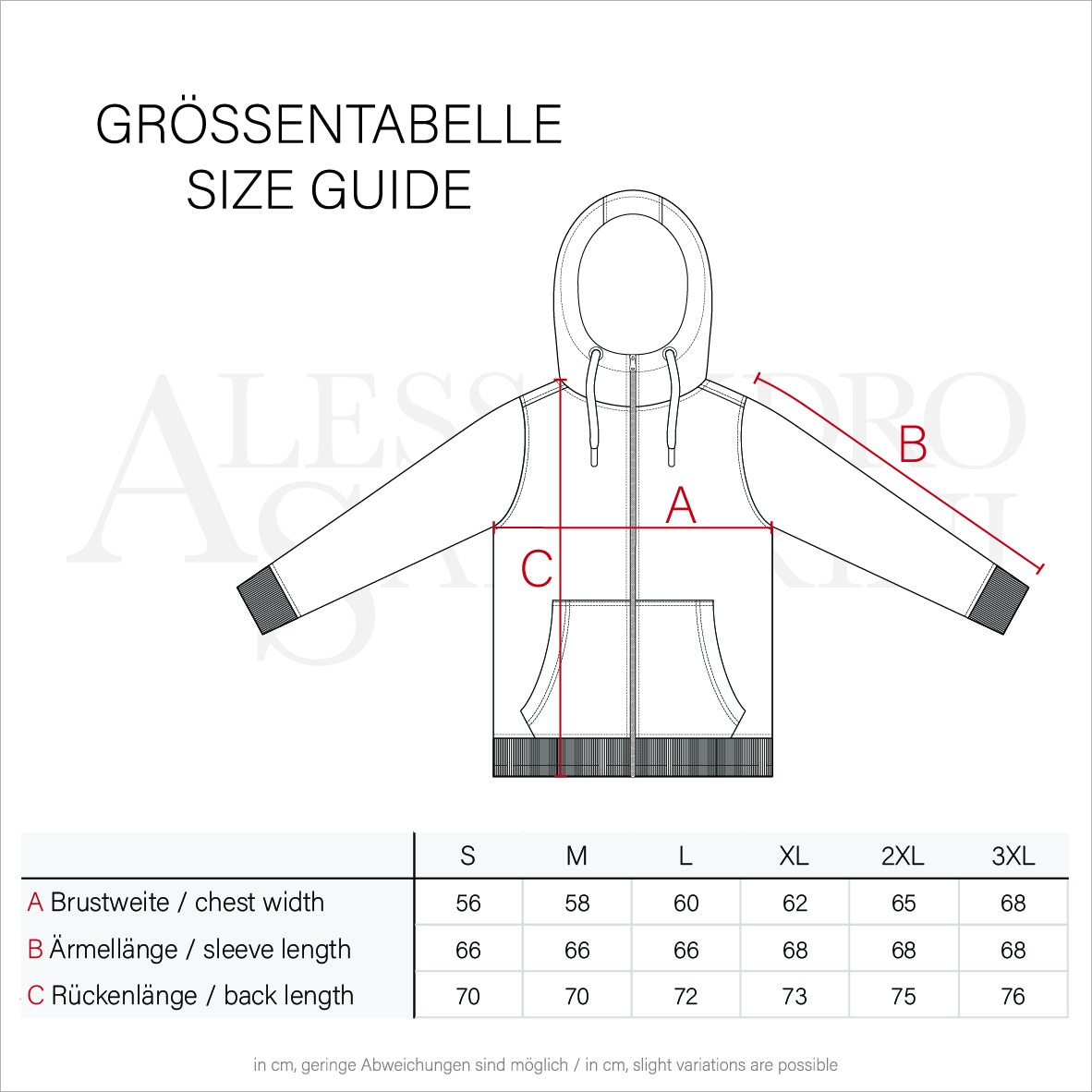 Alessandro Salvarini Sweatjacke »ASGeenio«, mit hohem Kragen