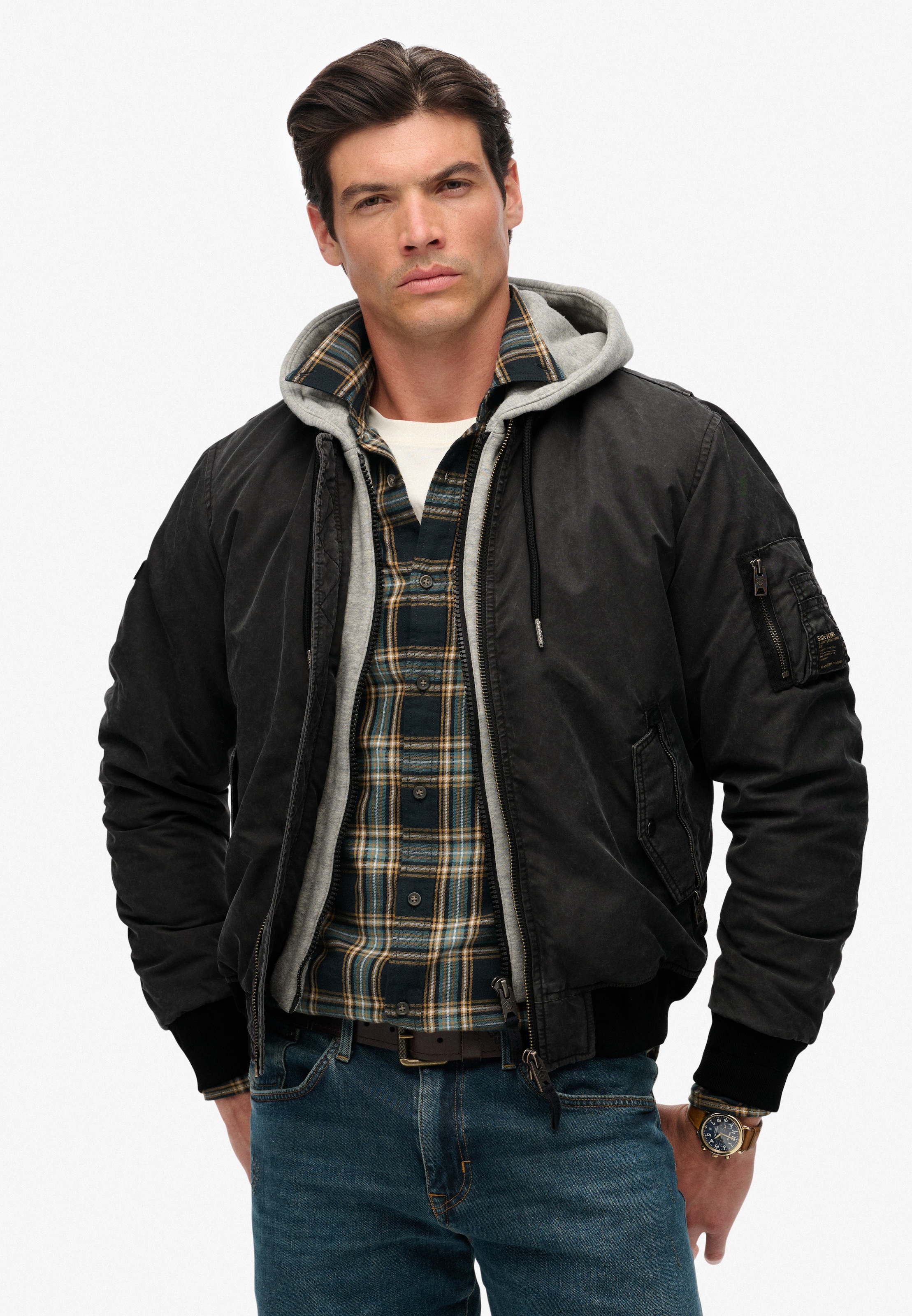 Superdry Parka »MILITARY MA1 BOMBER JACKET«, ohne Kapuze