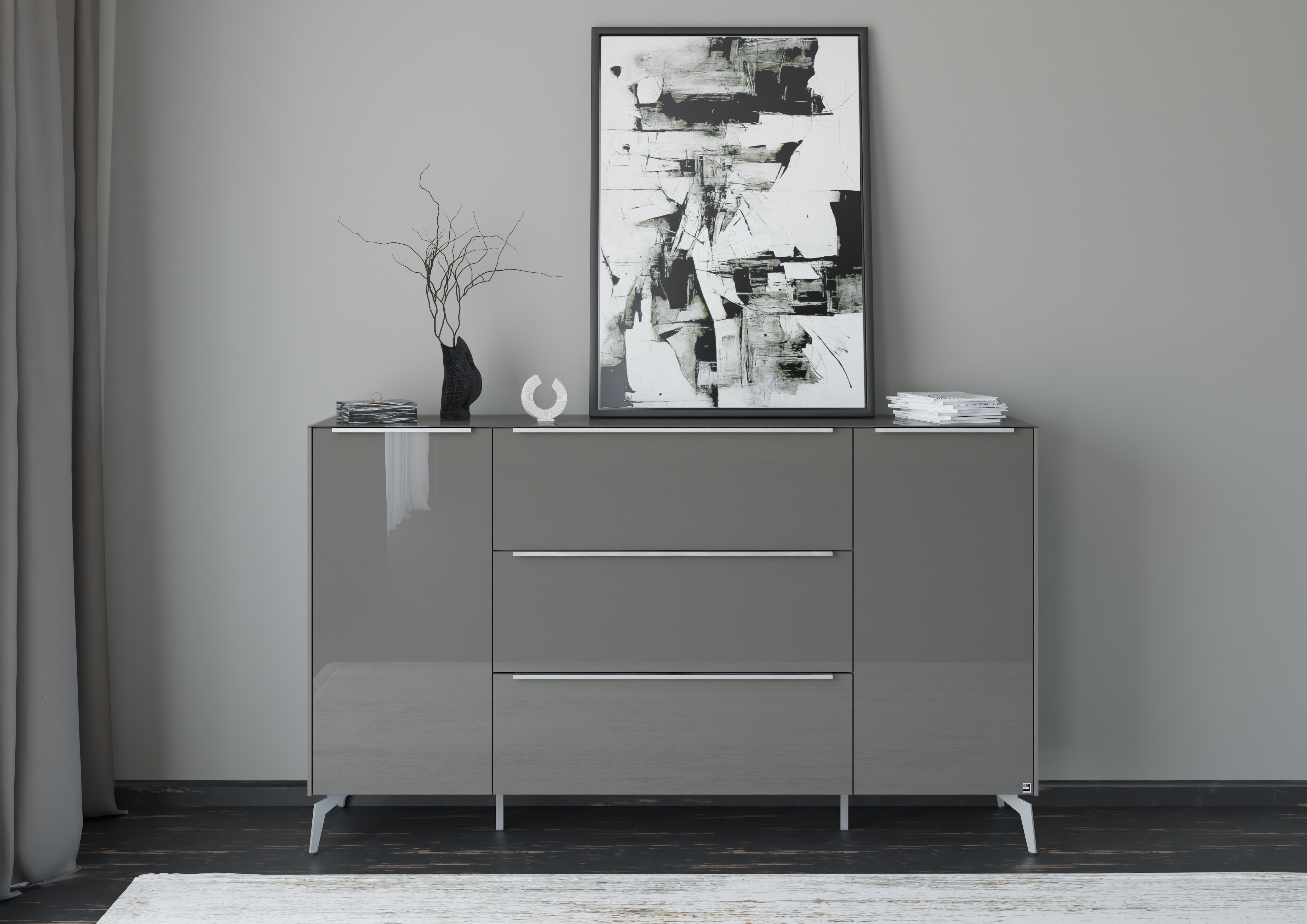 set one by Musterring Sideboard "Reno" 1 Stk. tlg. Mit Winkelfuß in diversen Farben, 109 cm Höhe & Farbauswahl