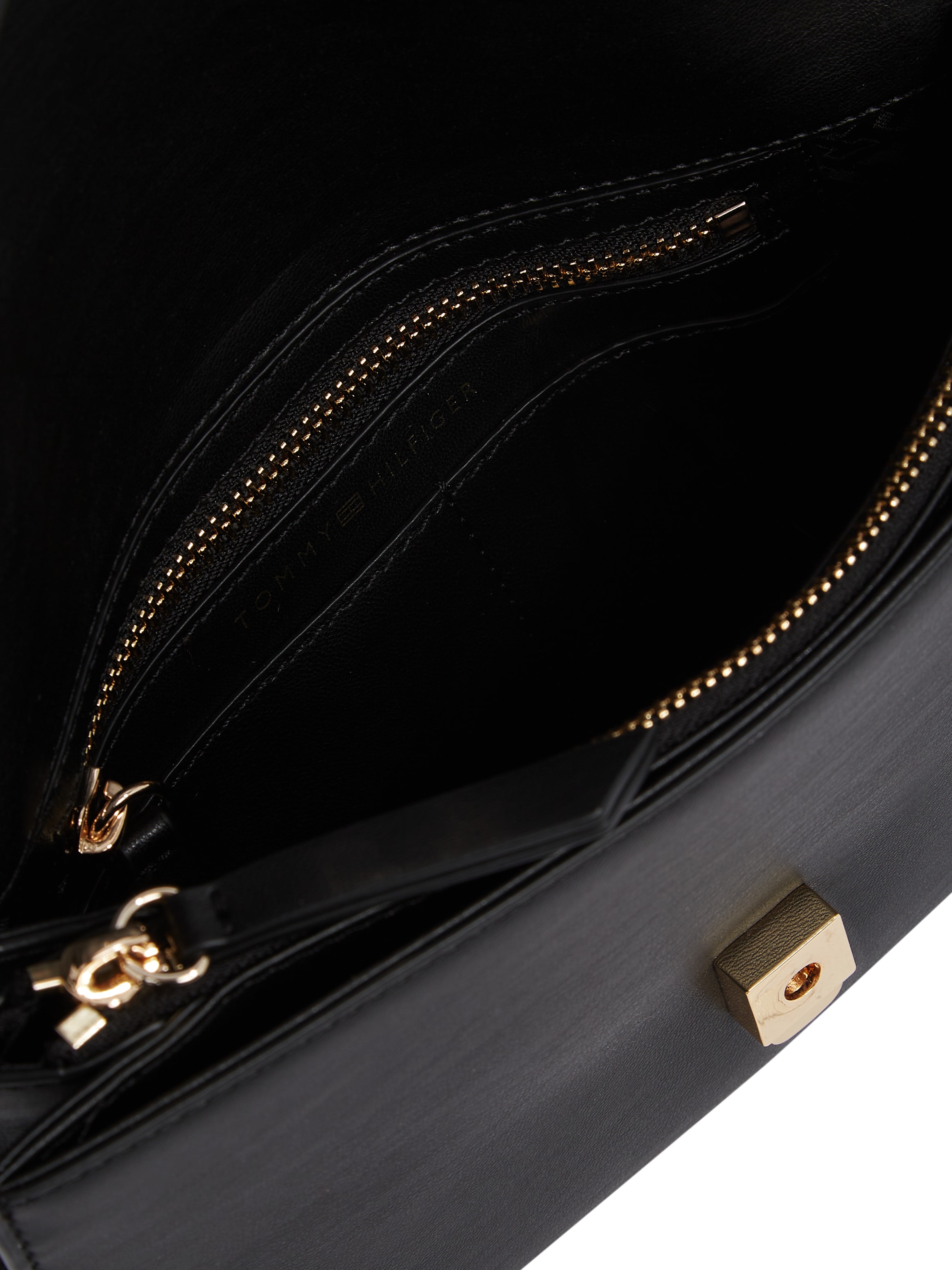 Tommy Hilfiger Schultertasche »TH HERITAGE SHOULDER BAG«, Damen Abendtasche, Clutch, Mini Bag, Handtasche, goldfarbene Details