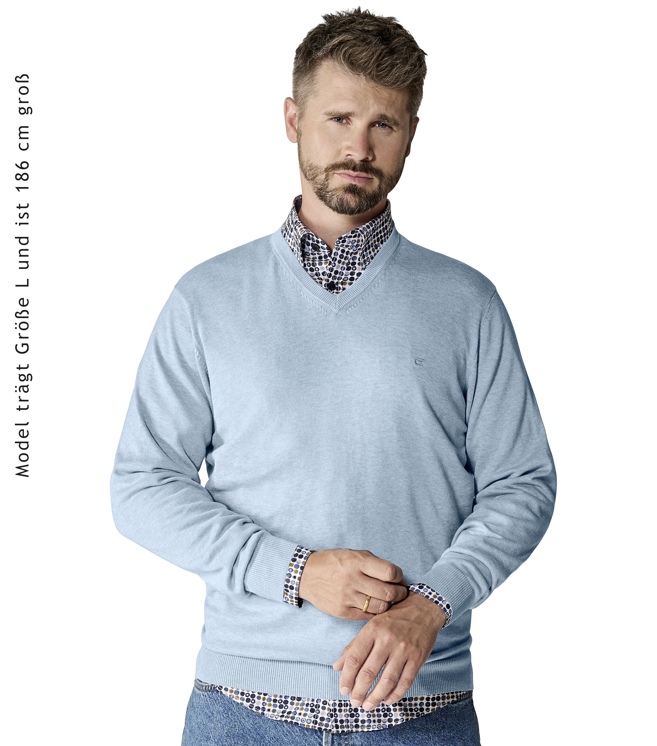 CASAMODA Strickpullover "CASAMODA Pullover uni" günstig online kaufen