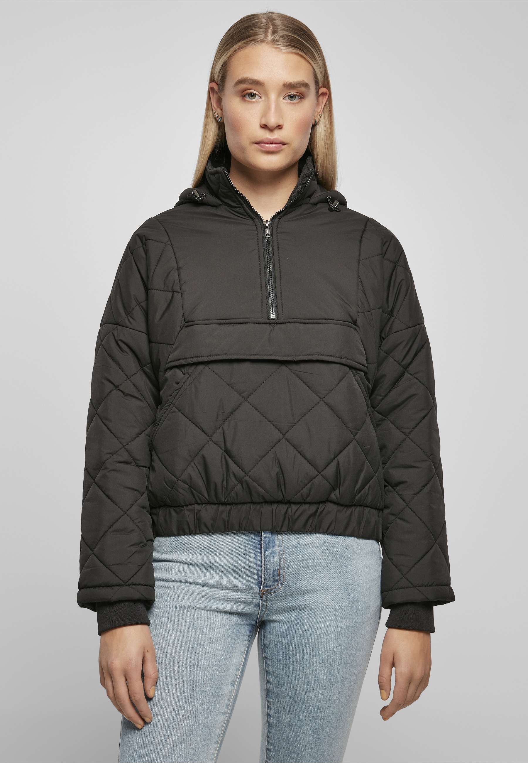 URBAN CLASSICS Winterjacke »Urban Classics Damen« 1 Stk. tlg. mit Kapuze