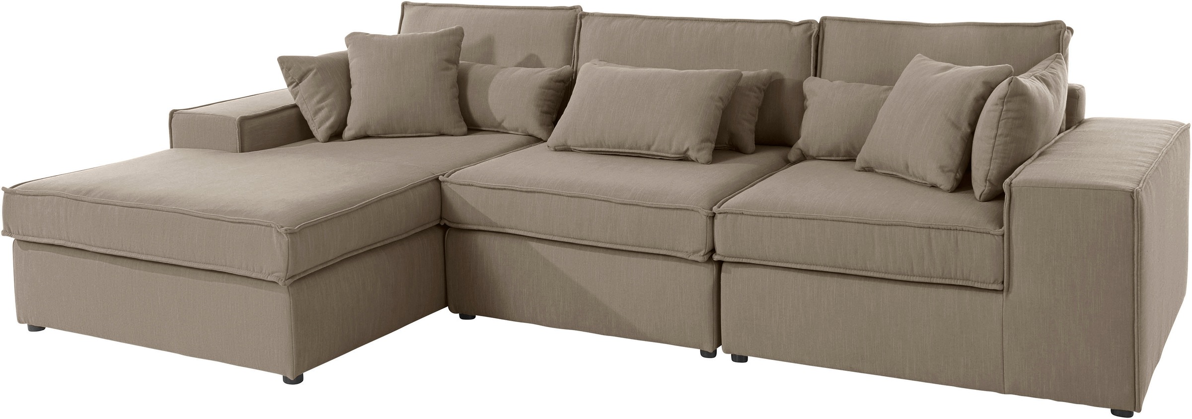 Thumbnail - RAUM.ID Ecksofa "Florid L-Form", 3 Teile, bestehend aus Modulen, viele Bezugsqualitäten, auch in Cord