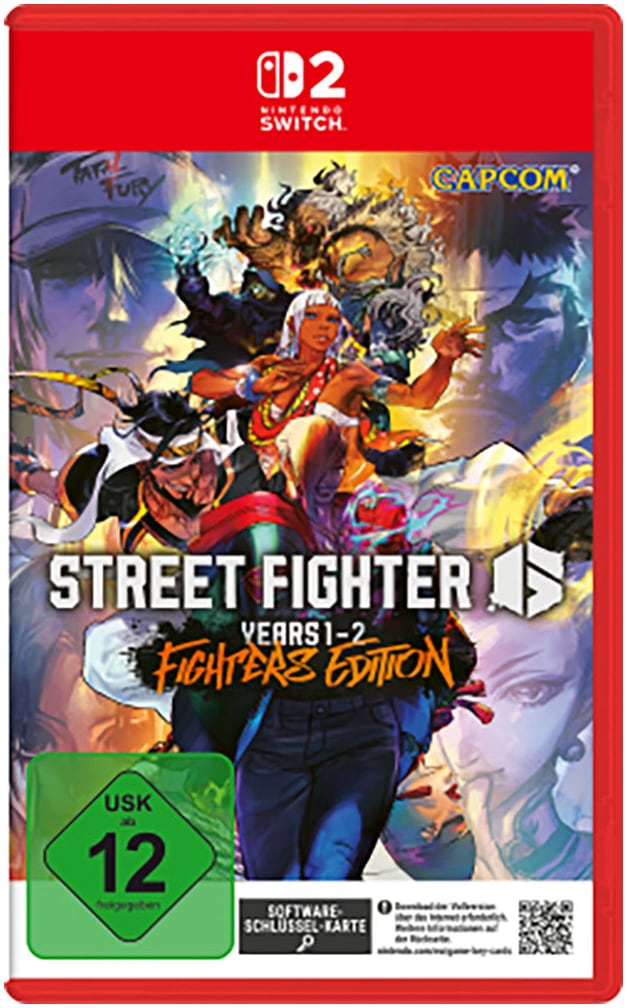 Spielesoftware "Street Fighter 6 - Years 1-2 Fighters Edition (Software Key Card)", Nintendo Switch, transparent, NINTENDO SWITCH 2, Spielesoftware