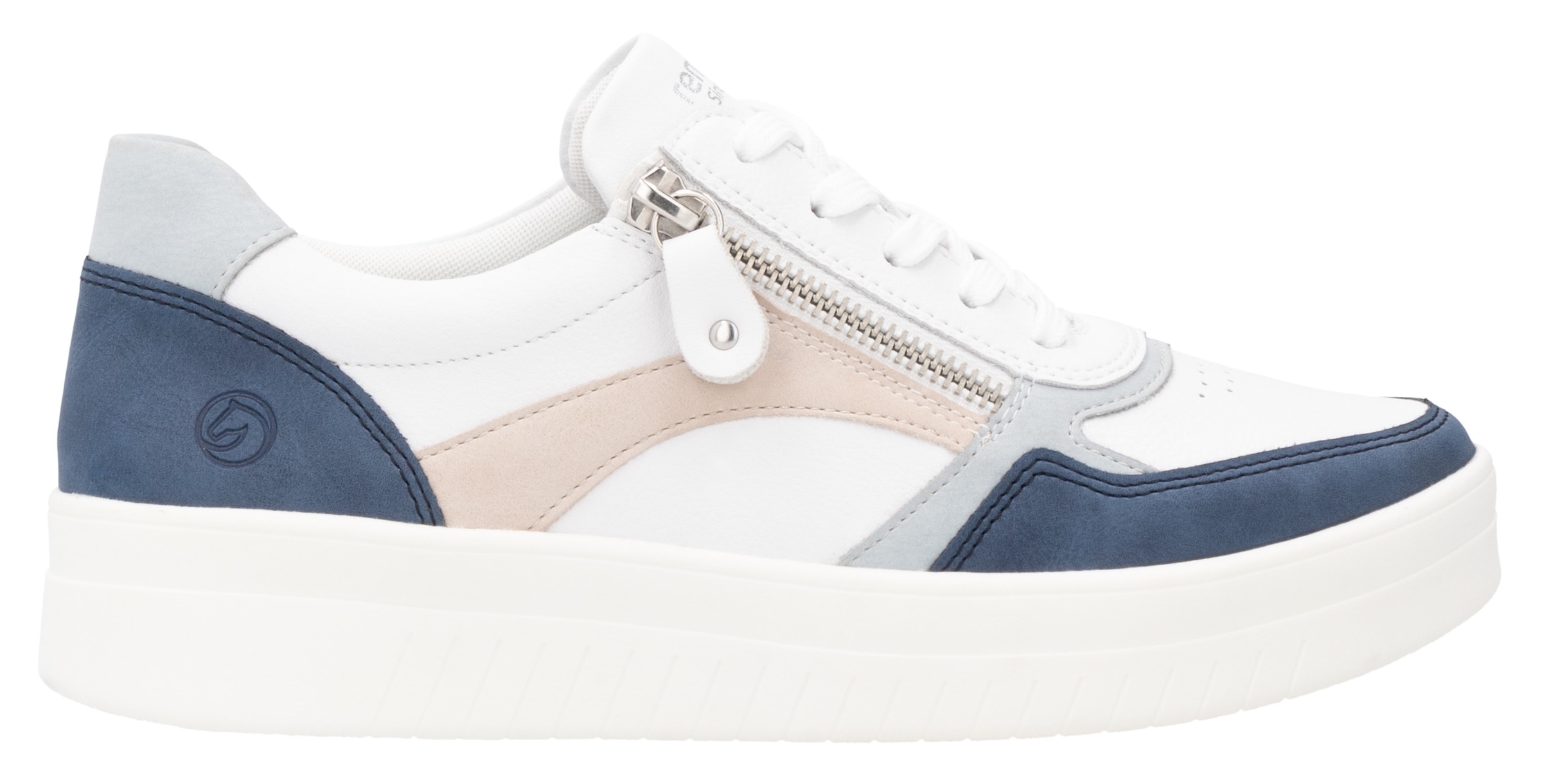 Remonte Plateausneaker, Freizeitschuh, Halbschuh, Schnürschuh in schmaler Form