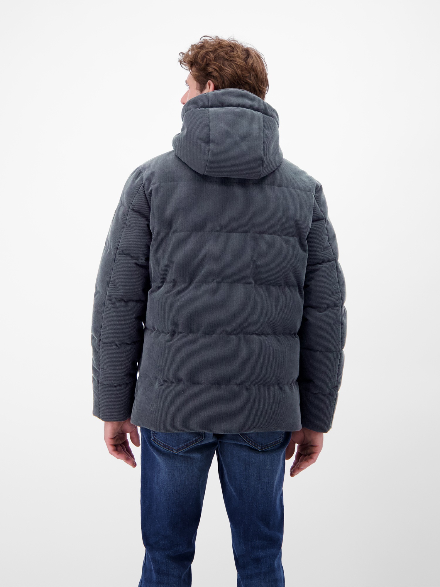 LERROS Steppjacke »LERROS Herren Steppjacke in funktionaler Cord-Optik«, mit Kapuze, Wasser- und windabweisend, atmungsaktiv