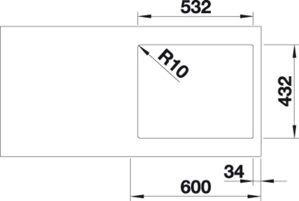 Blanco Granitspüle »SUBLINE 500-IF SteelFrame«, aus SILGRANIT®