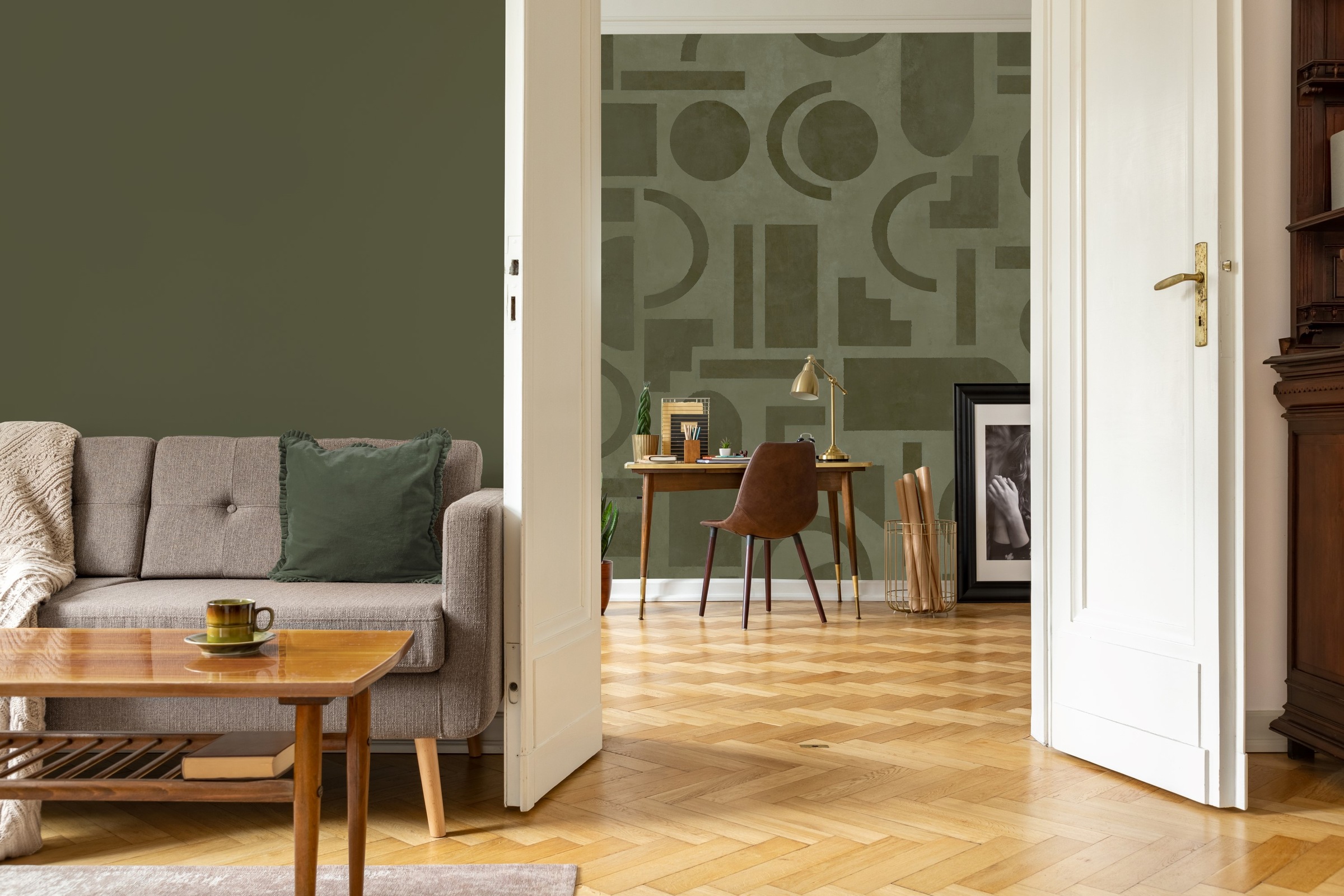 LOOKS by Wolfgang Joop Fototapete »Geo Green«, 3D-Optik, 200x270cm