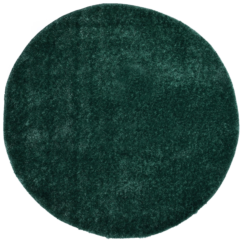 Home affaire Hochflor-Teppich »Anastasia«, rund, Shaggy-Teppich, Uni-Farben, besonders weich durch Mikrofaser
