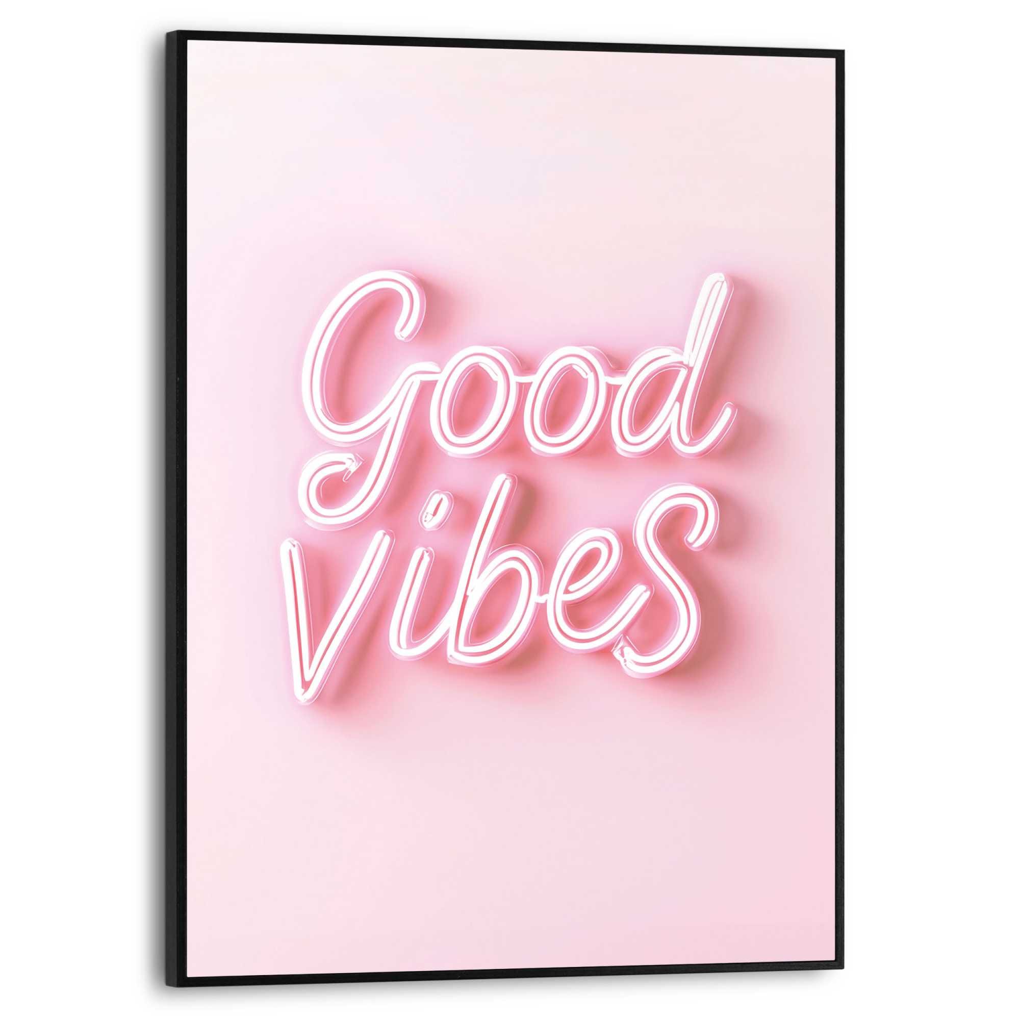 Reinders Poster "Good Vibes", Teenager Zimmer - Rosa - MDF - Sprüche - 30x4 günstig online kaufen