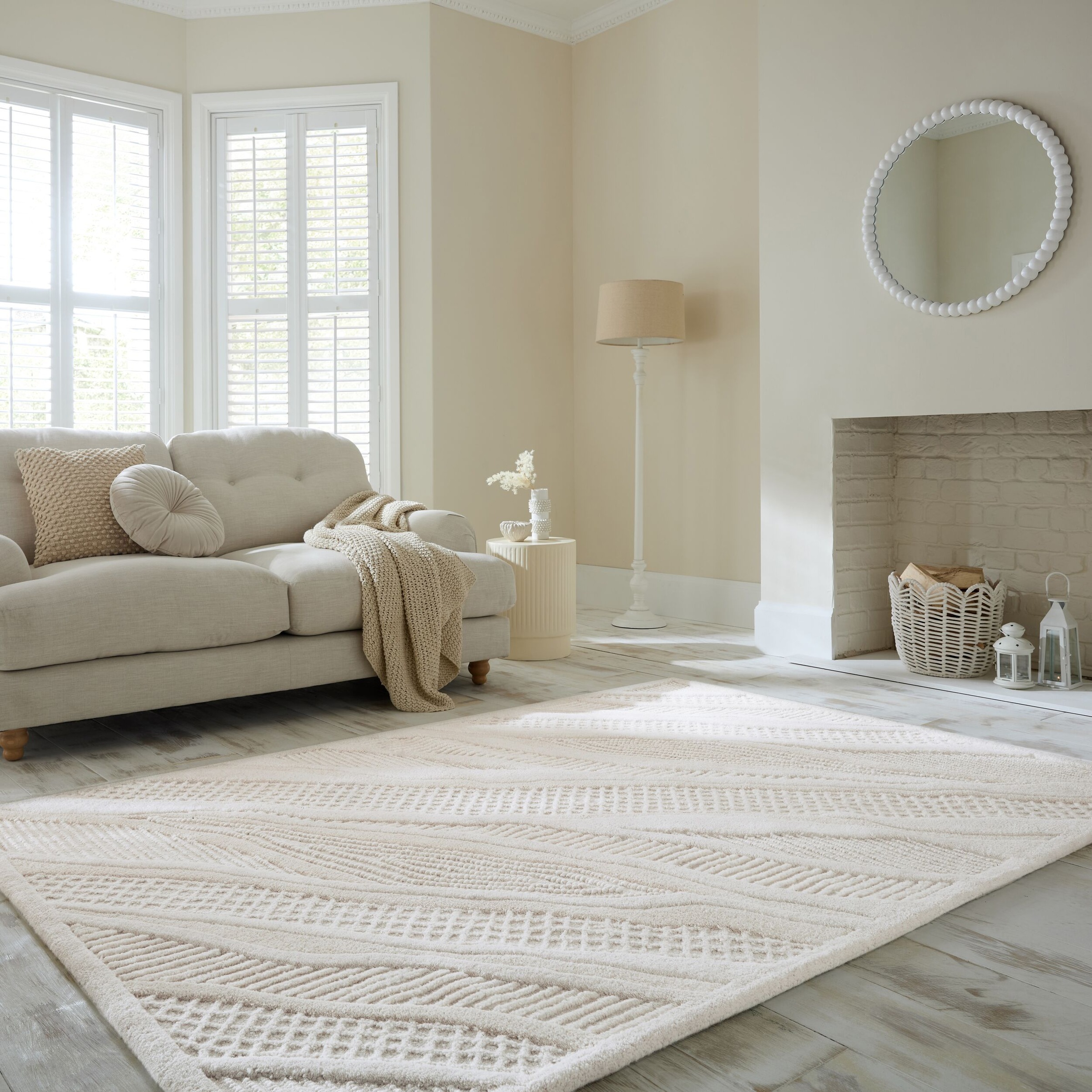 FLAIR RUGS Teppich "SCULPTURED ABSTRACT" rechteckig 14 mm Höhe